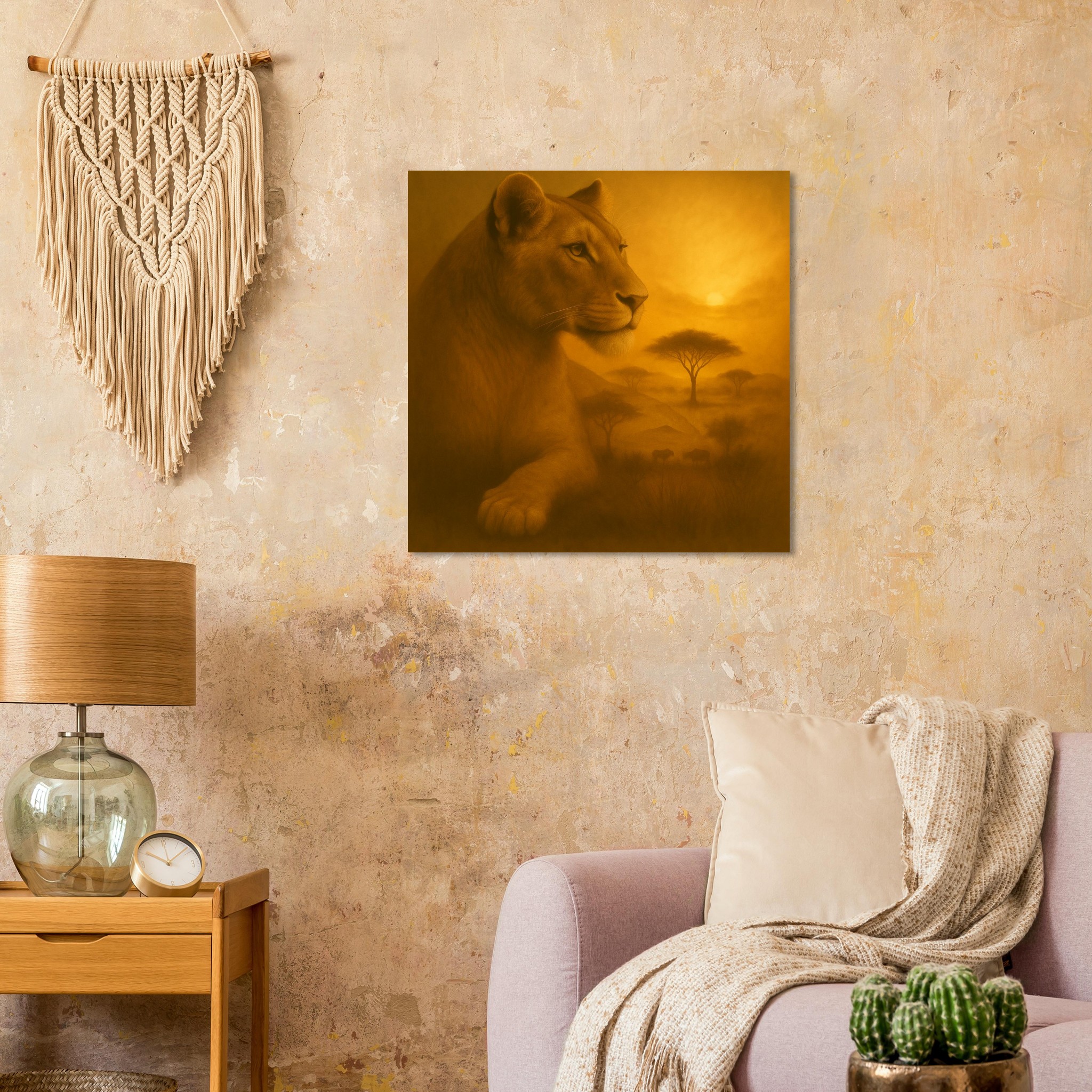 classic semi glossy paper poster, majestic lioness 287d896b-2fff-43c5-be91-a3c45f6b3d32