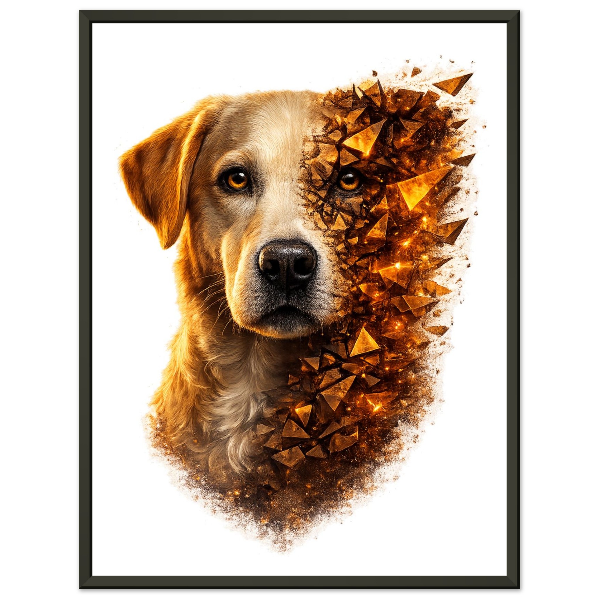 classic semi glossy paper metal framed poster labrador 29774f2f-601b-4fc0-8cd4-5f108bdebf86