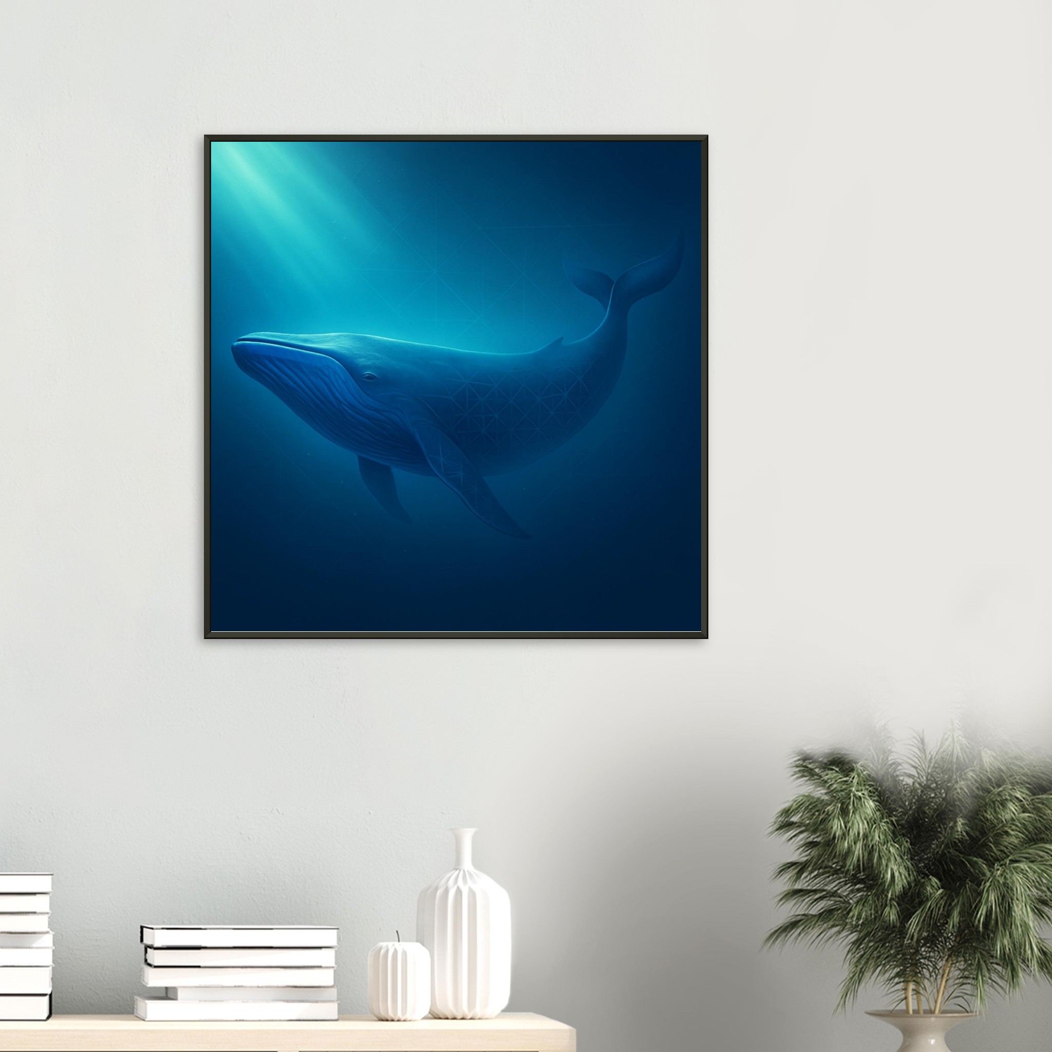 classic semi glossy paper metal framed poster humpback whale 29d5e1ff-31ed-4c48-b308-307c5a482809