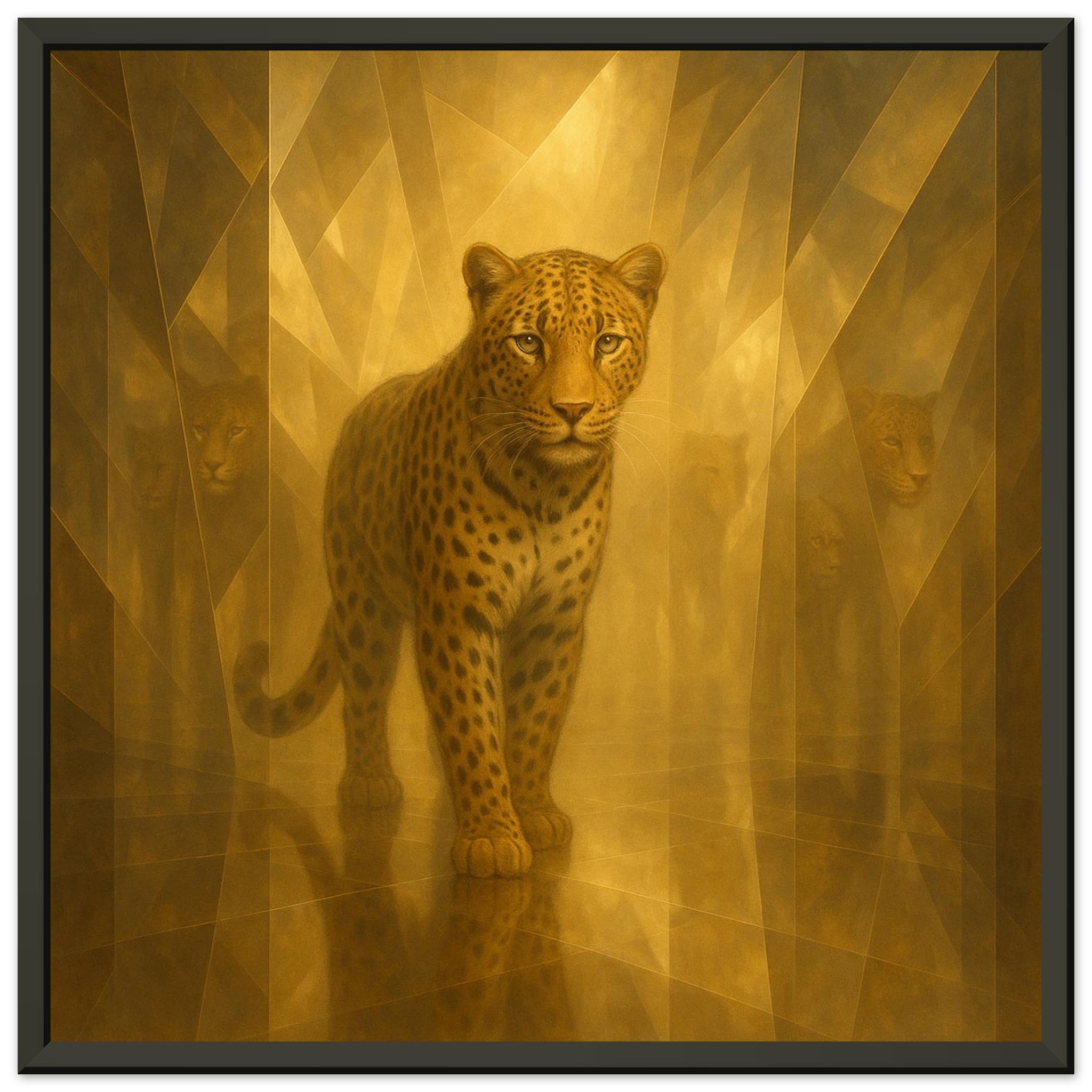 classic semi glossy paper metal framed poster cheetah wall art 2db50d10-2aba-4b25-aff2-0d189ec91bf0