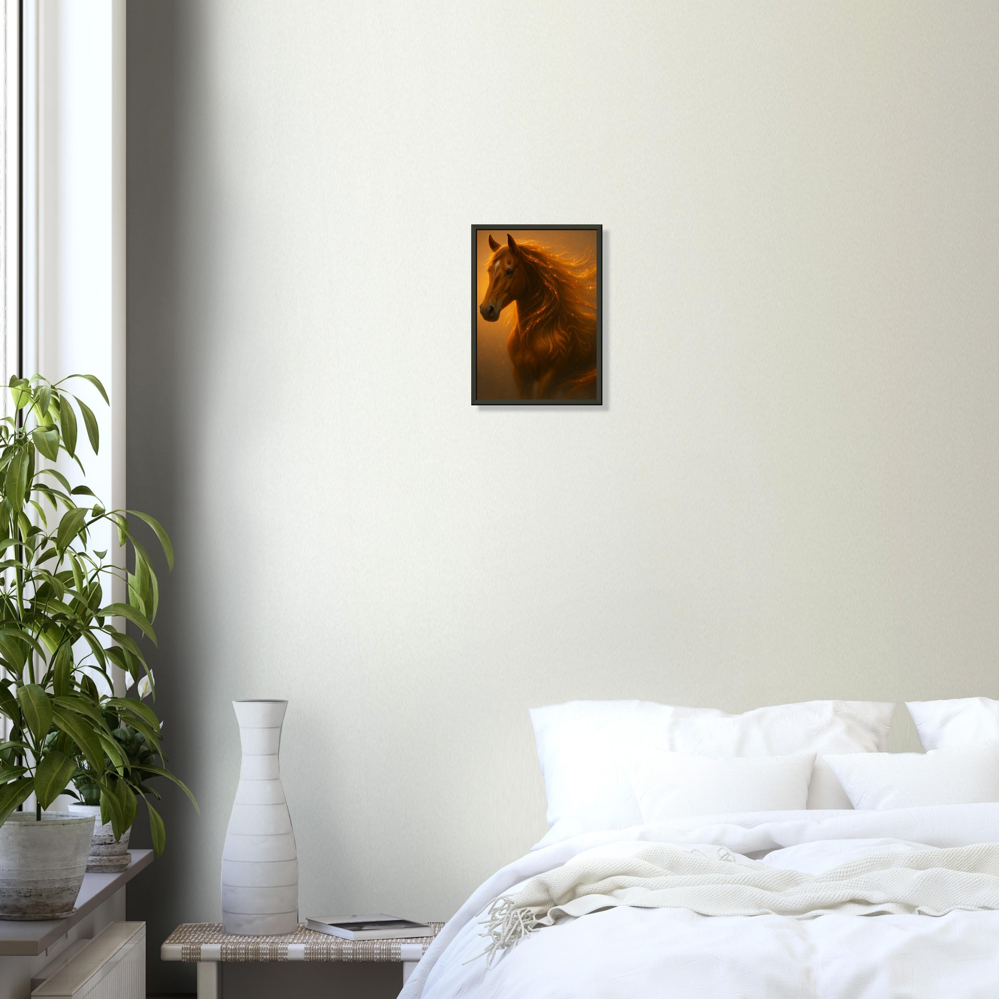 classic semi glossy paper metal framed poster golden horse 2dcb085d-77f3-4558-981e-ba8b67228286