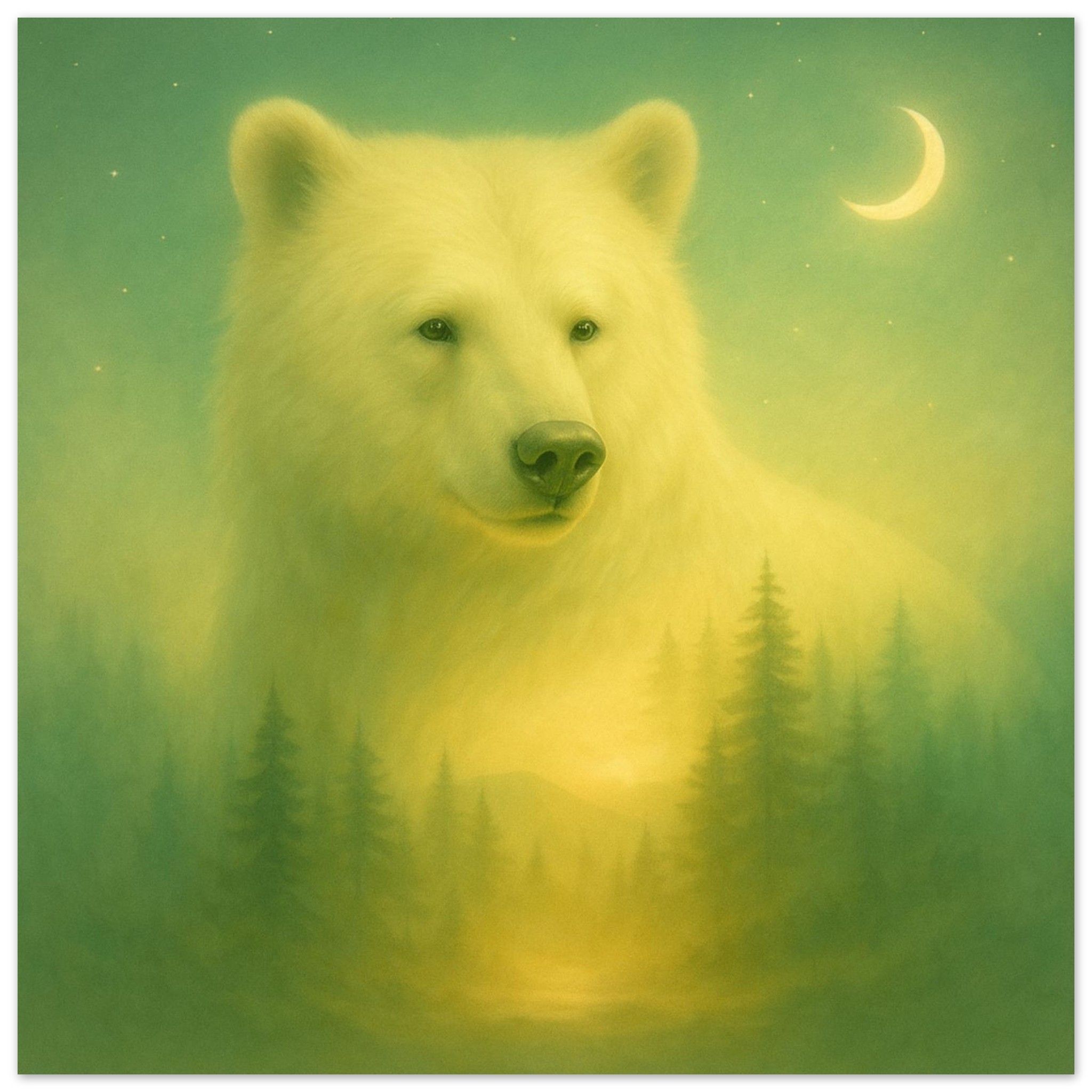 classic semi glossy paper poster polar bear art 2e0adce0-2e46-468b-87ed-47a774dcb50c