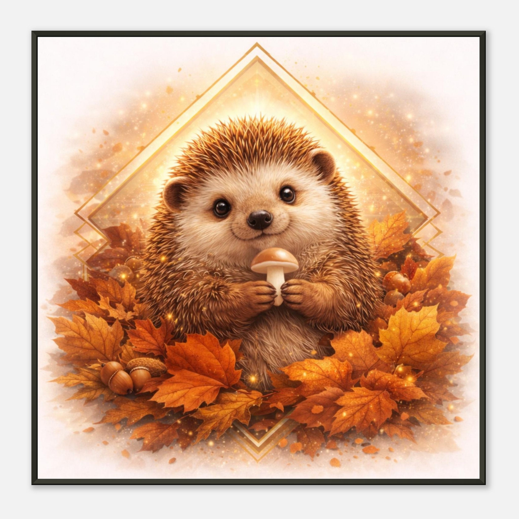 classic semi glossy paper metal framed poster, hedgehog 2f290517-154d-4553-b263-405831ed065b