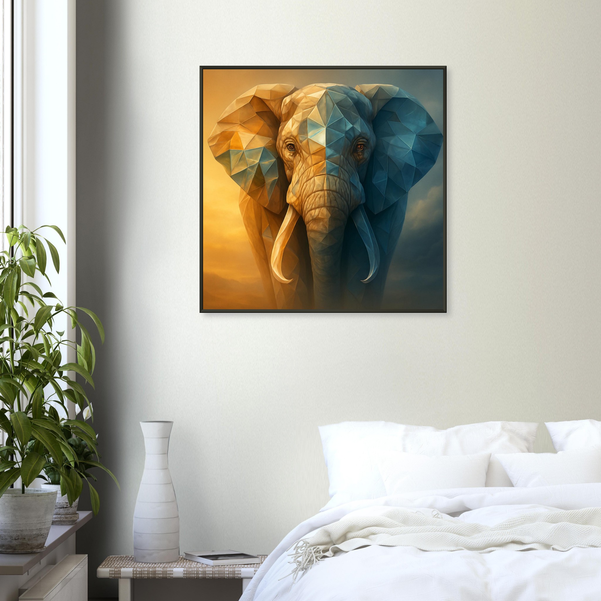 classic semi glossy paper metal framed poster elephant power 316a20ec-eb7e-4057-9d72-e3eddb06b64f