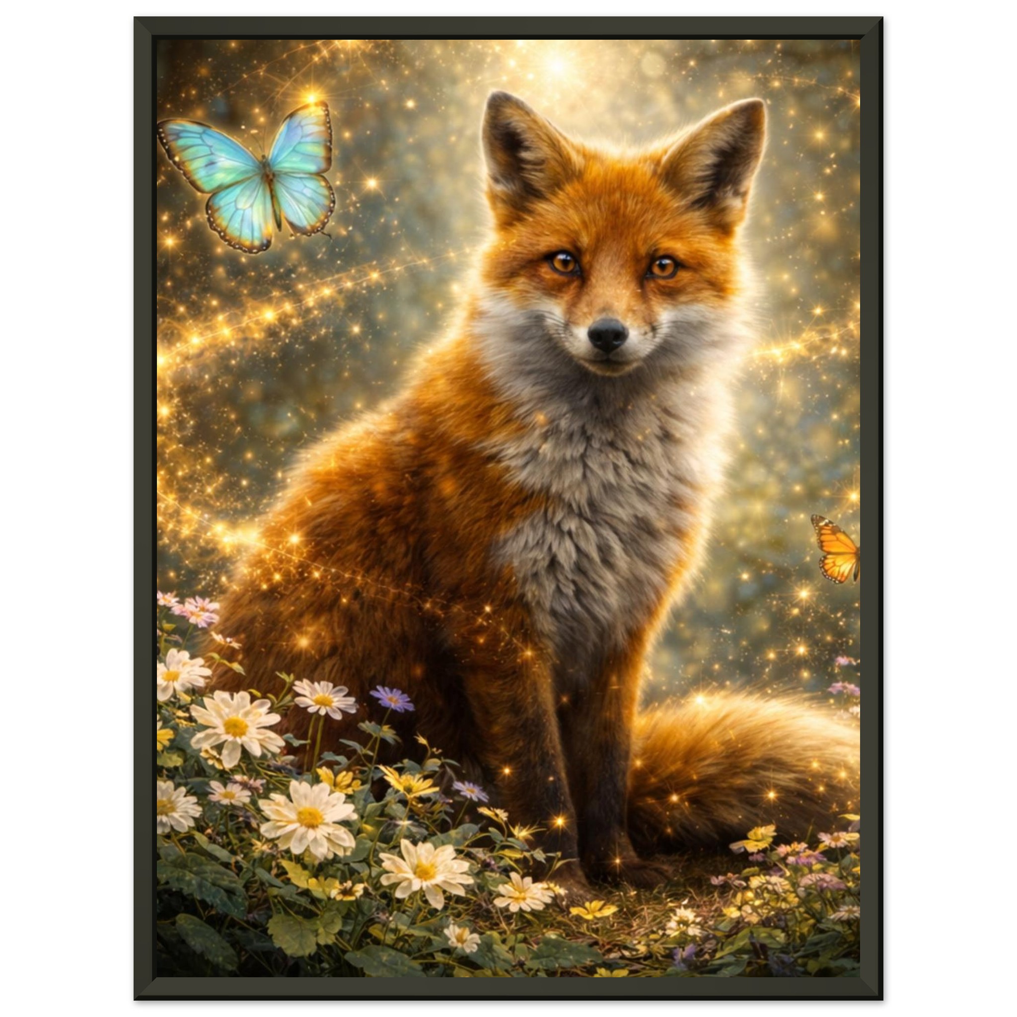 classic semi glossy paper metal framed postered fox 31a40c35-91c3-414d-86e8-776ef65af64f