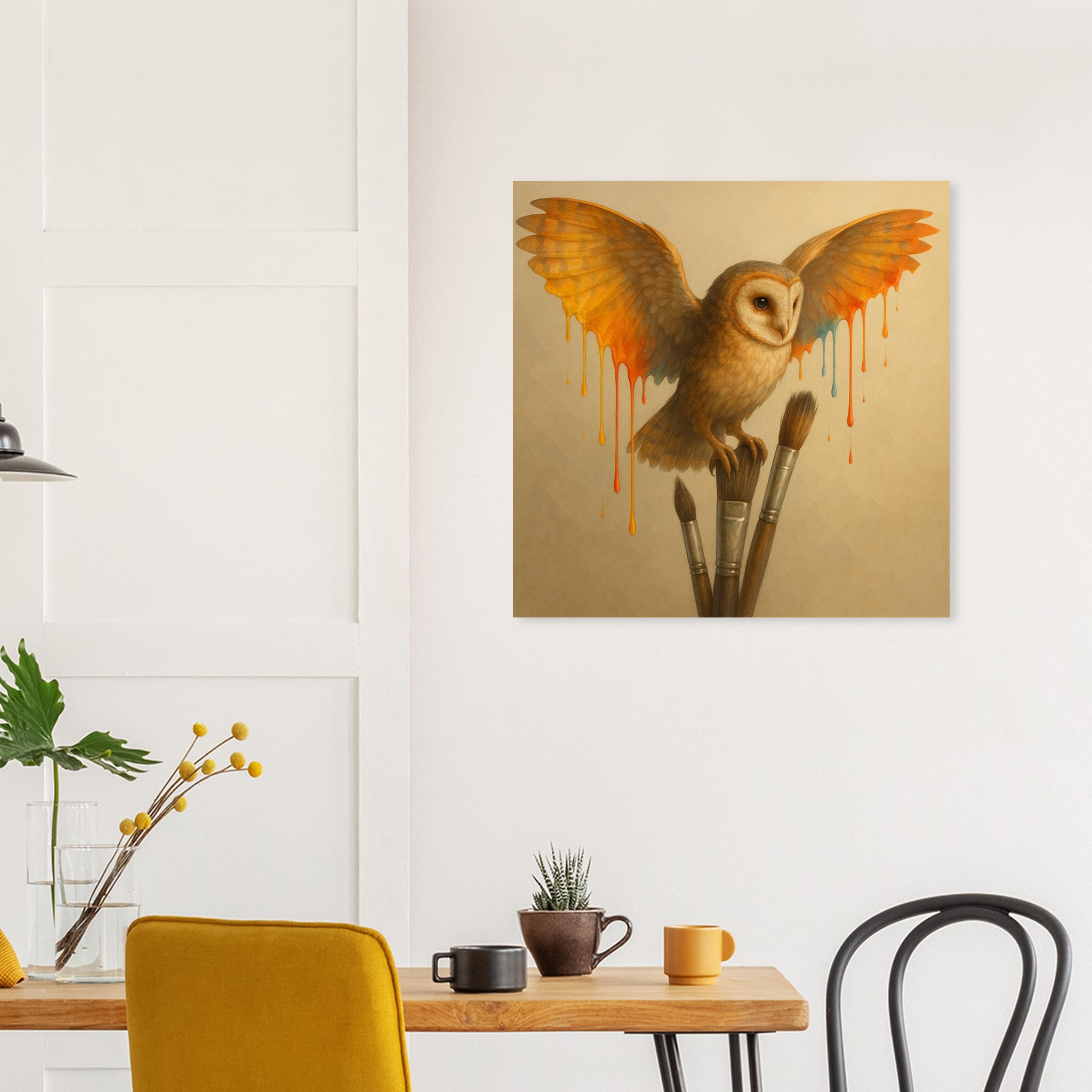 classic semi glossy paper poster, barn owl 3210d9a2-448c-42b3-a1e0-a8ffb2348164