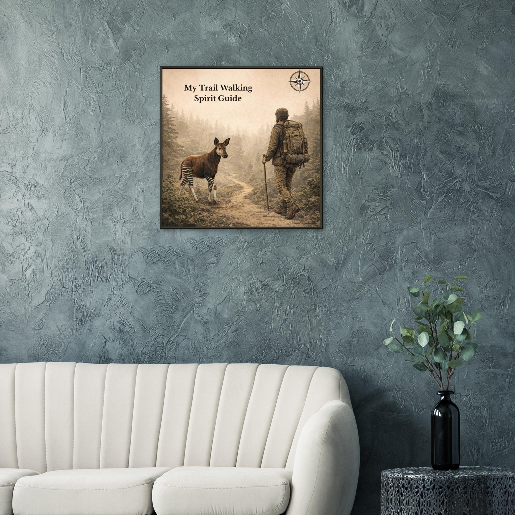 classic semi glossy paper metal framed poster trail walking guide 329cfc68-67d1-476c-94bd-8b202b0377ea