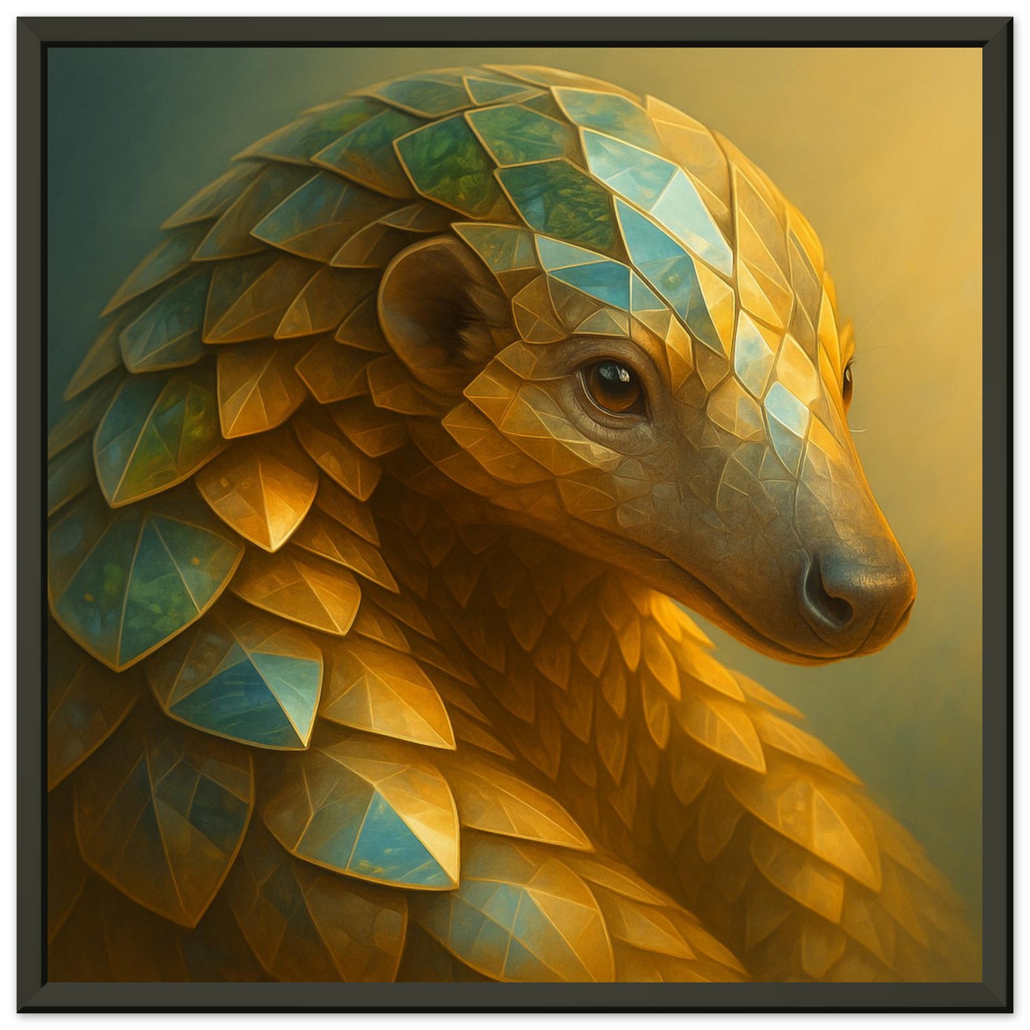 classic semi glossy paper metal framed poster pangolin 32cafe72-f18a-4ab2-aa20-047640282a59