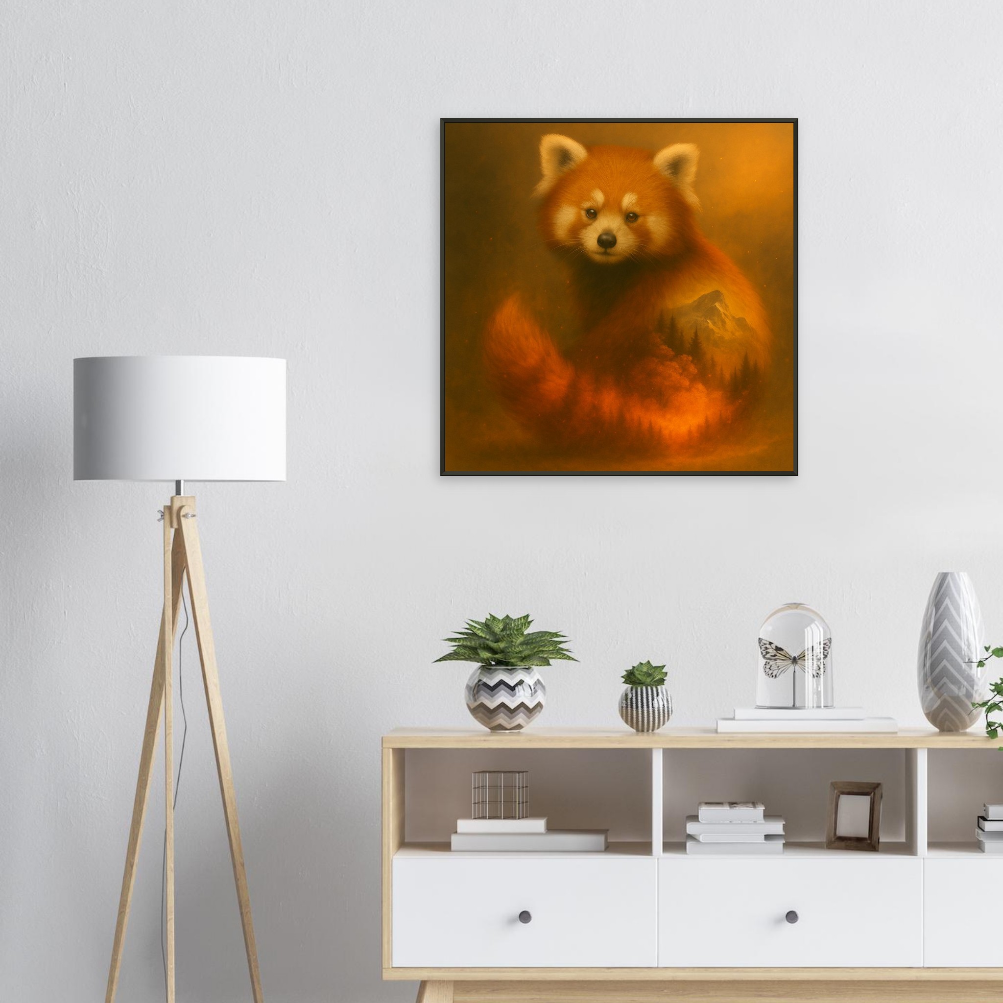 classic semi glossy paper metal framed poster red panda 33006043-e4fa-4e0f-a149-82a52643c2cd