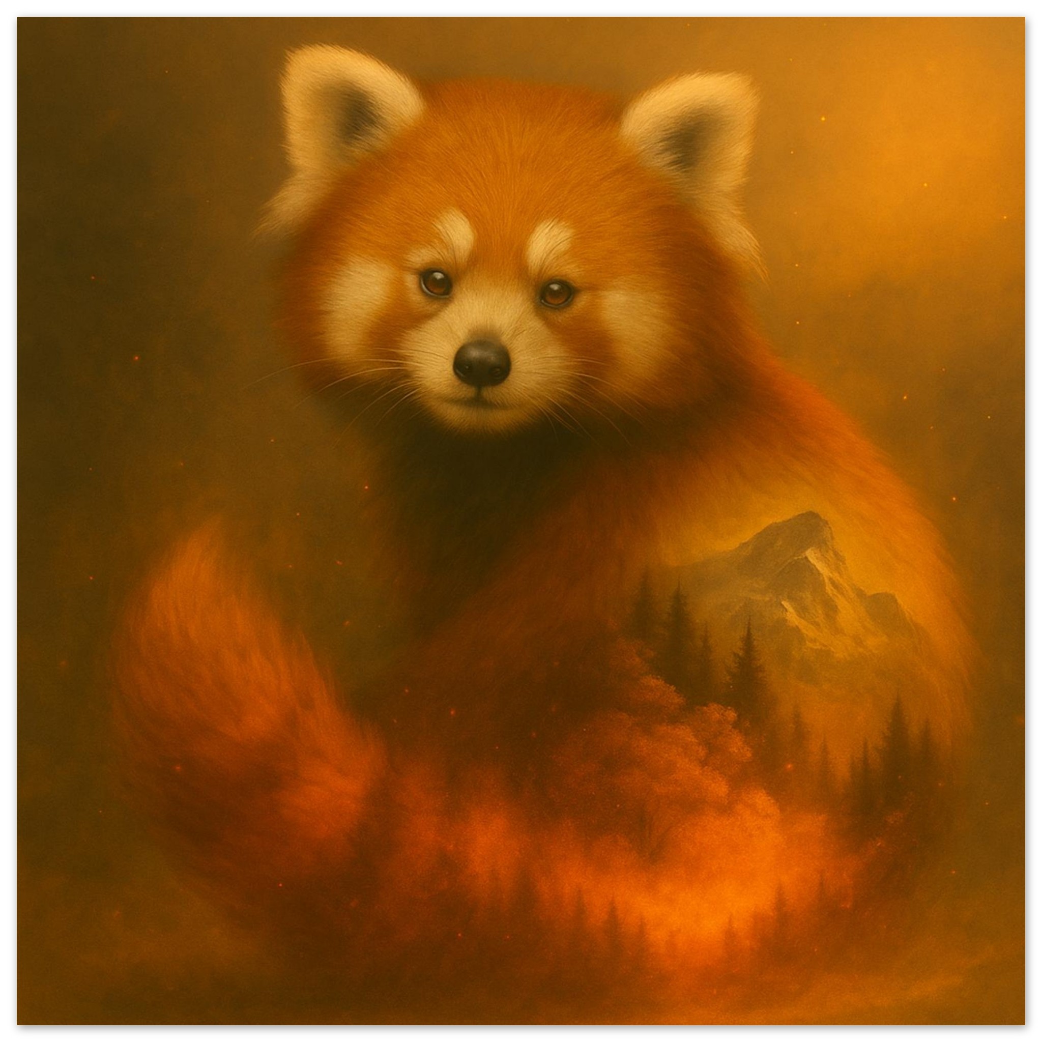 classic semi glossy paper poster red panda 33e45386-eb4e-4a94-b250-28b75e43d092