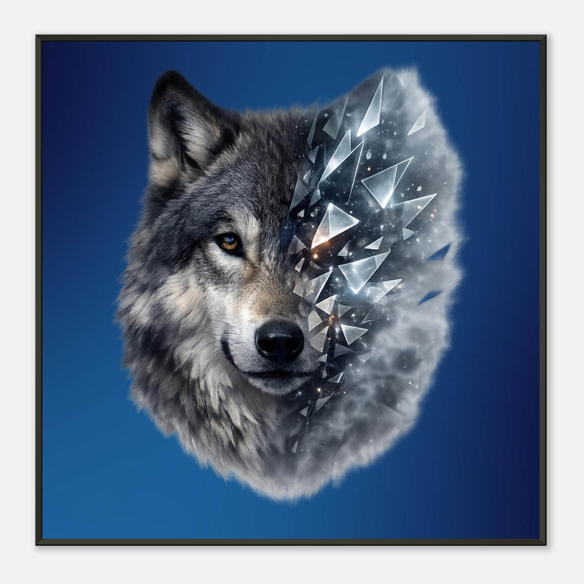 classic semi glossy paper metal framed poster wolf 36a0f9ff-c886-48e8-9b49-7f9cf1b715fa