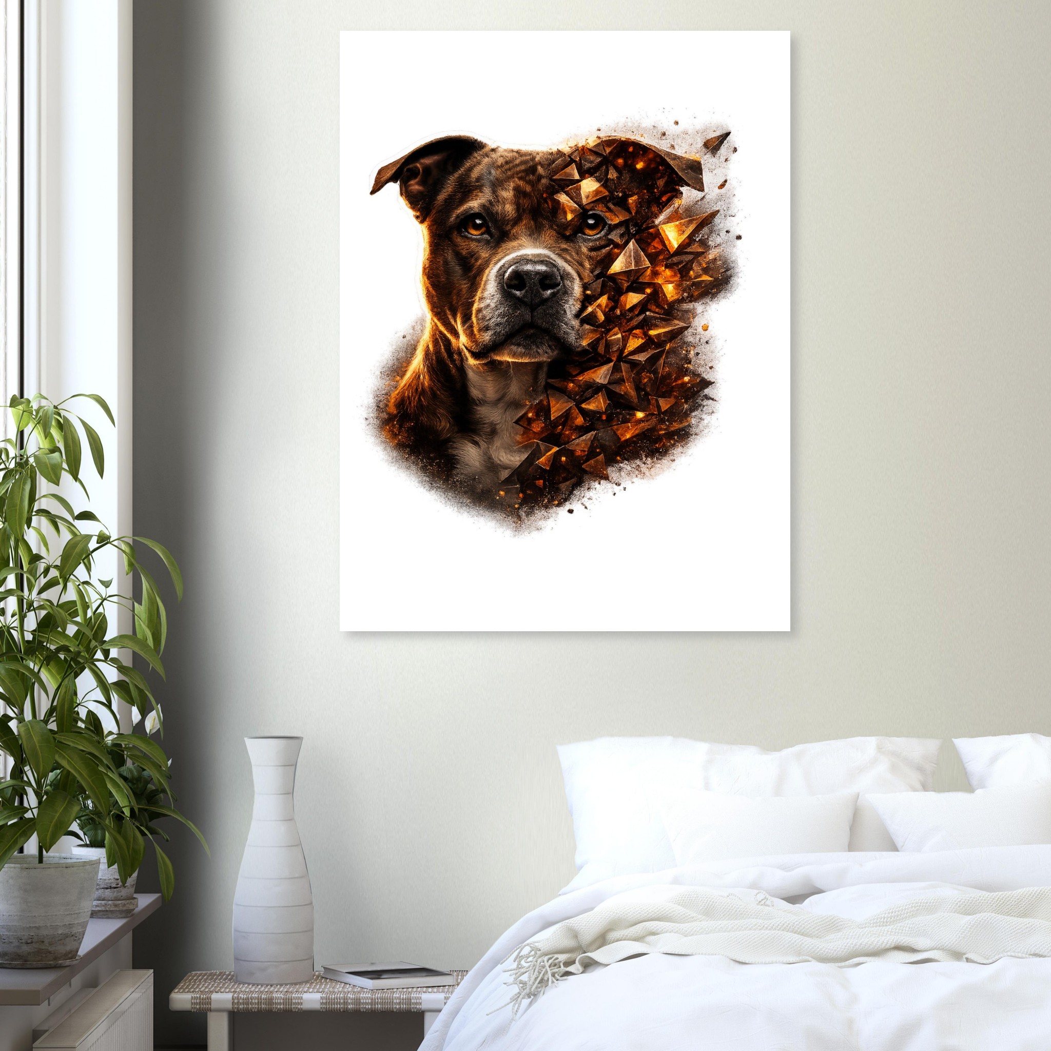 classic semi glossy paper poster staffordshire bull terrier 38e39125-4454-4304-8398-1ee526b6b847