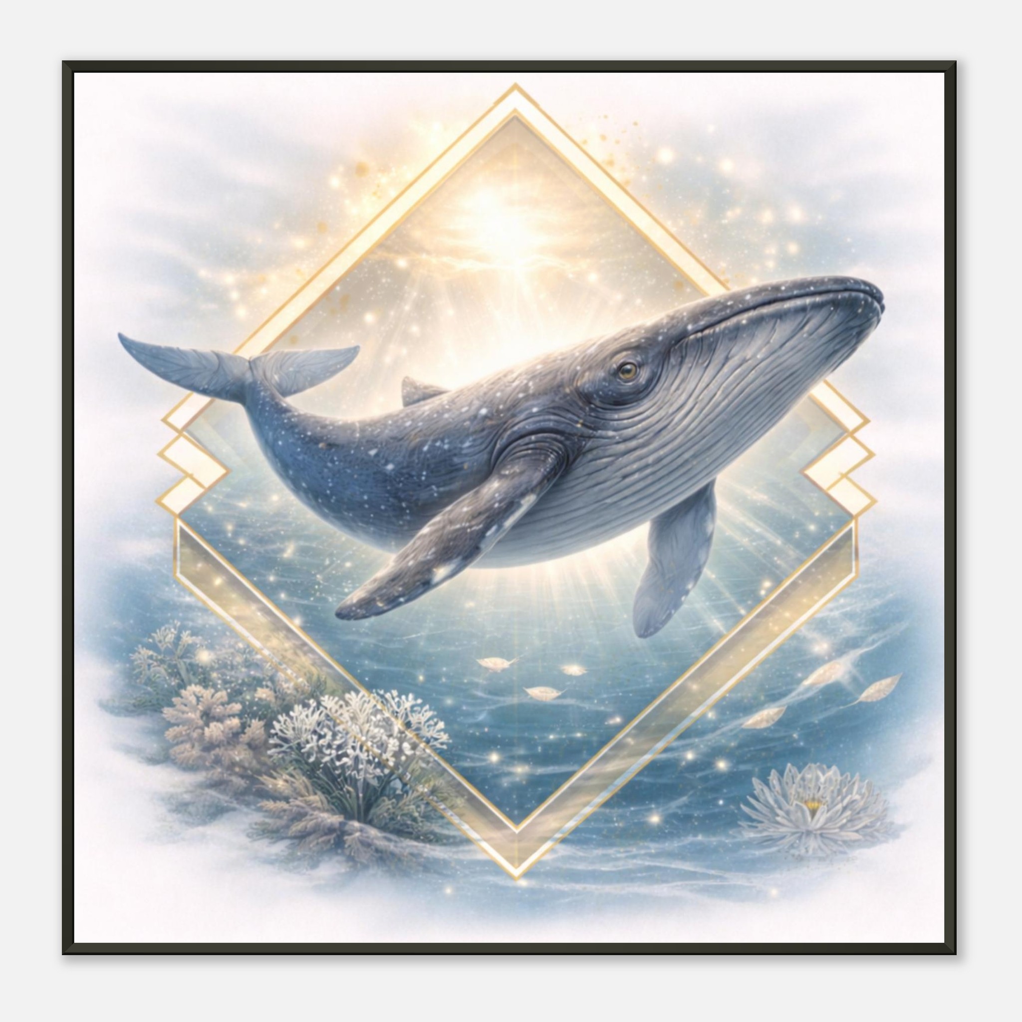classic semi glossy paper metal framed poster whale art 3a6ca4f3-c60c-4a8d-b918-ea853b697d26