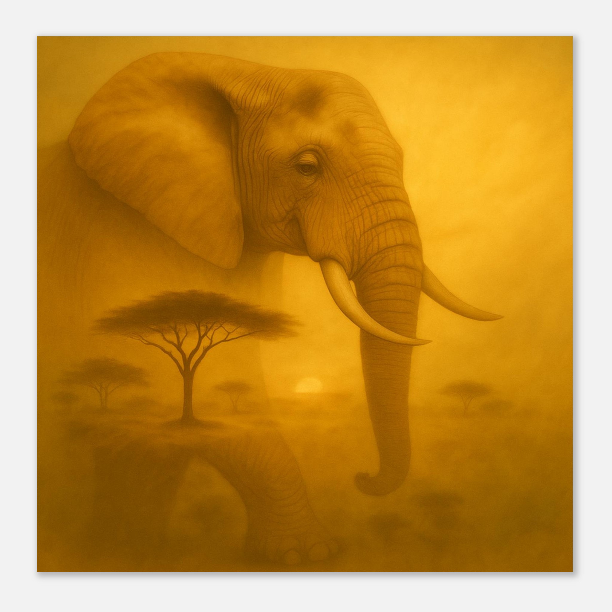 classic semi glossy paper poster african elephant 3a719c2e-14f9-4ed3-8dca-44ecab3f7930