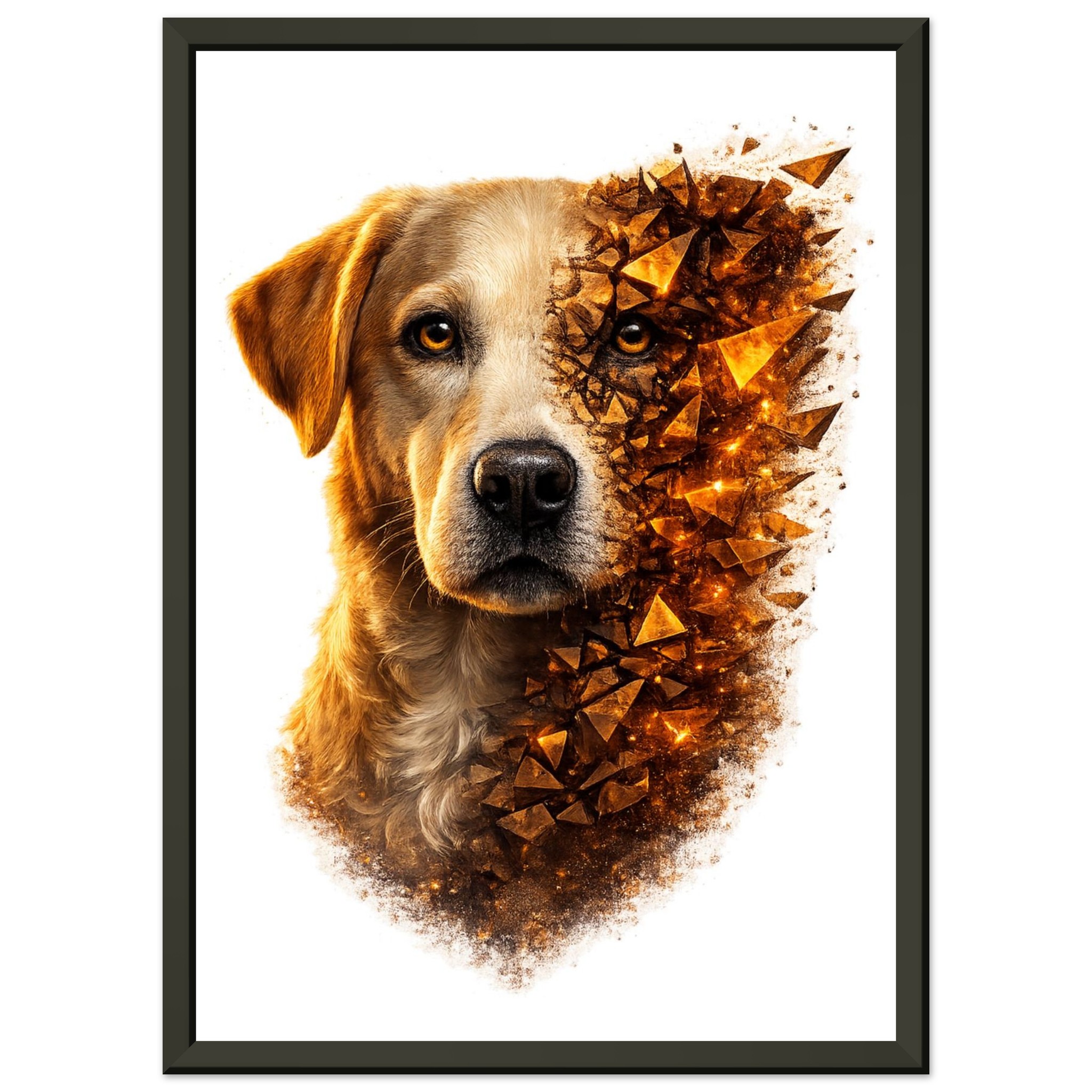 classic semi glossy paper metal framed poster labrador 3a753db1-f232-4b76-b45d-5d3ce0213e94
