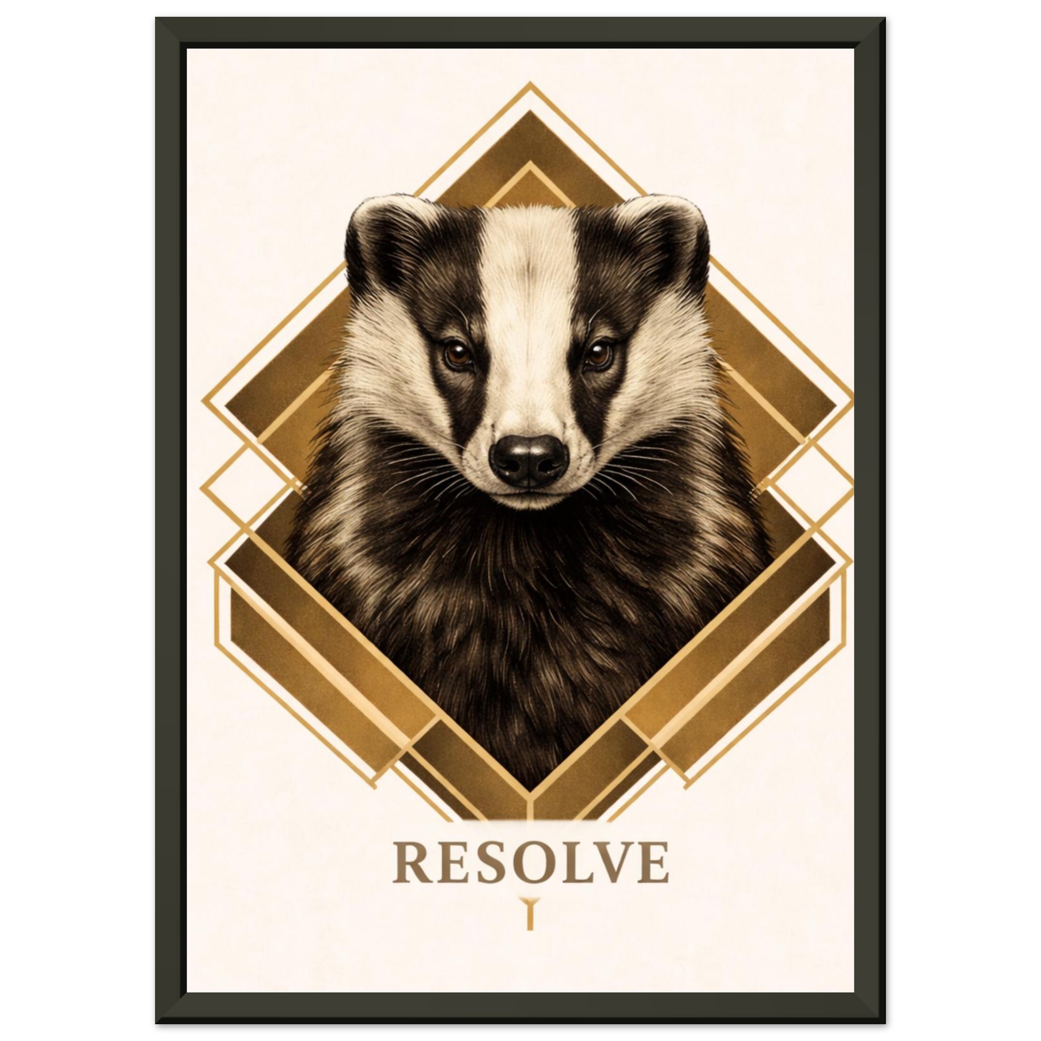 classic semi glossy paper metal framed poster badger wall art 3a9a78a9-8924-4aa0-a7b4-d90a16a88748
