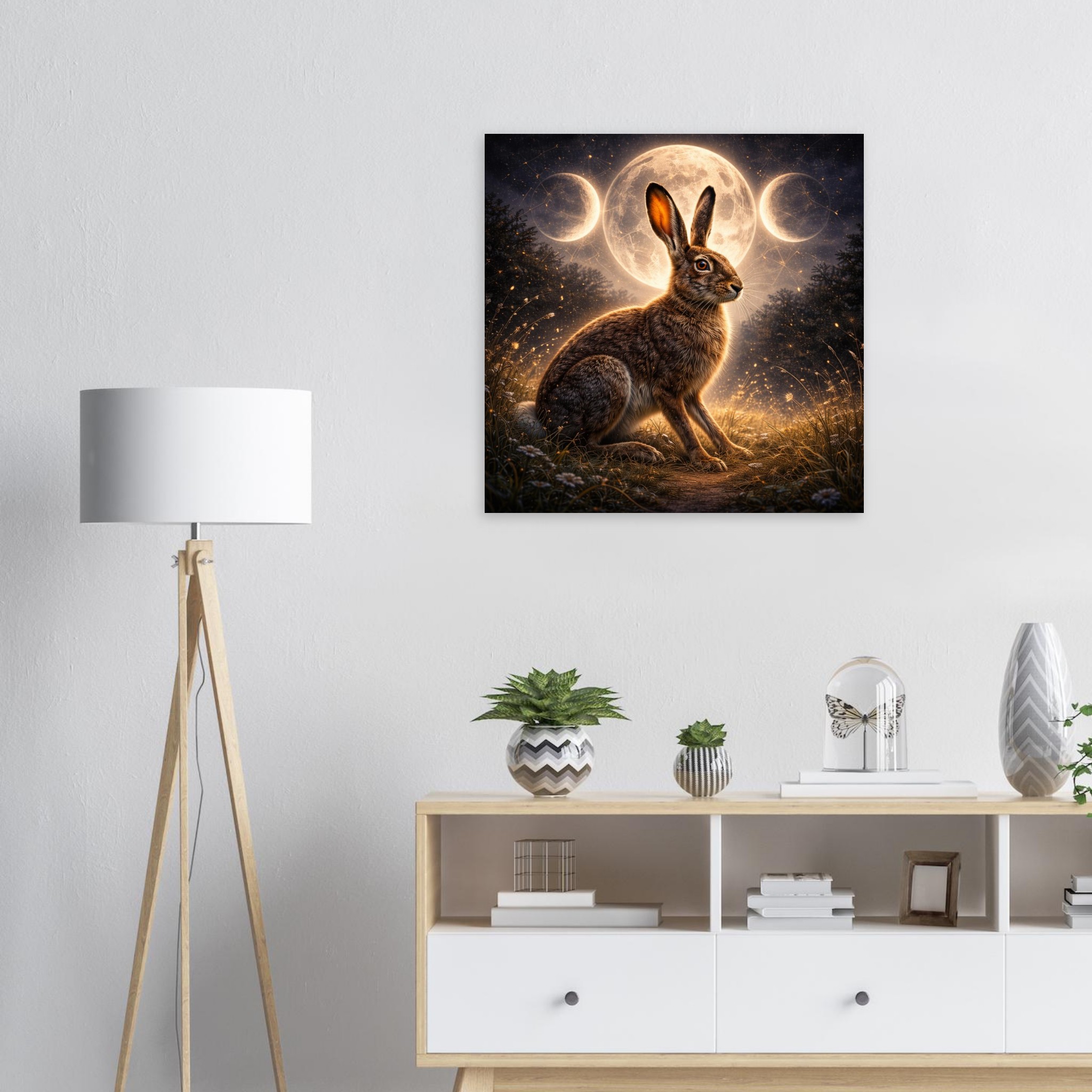 classic semi glossy paper poster moonlit hare 3ab78566-0fd7-4786-bb1e-f0af4d6709d5