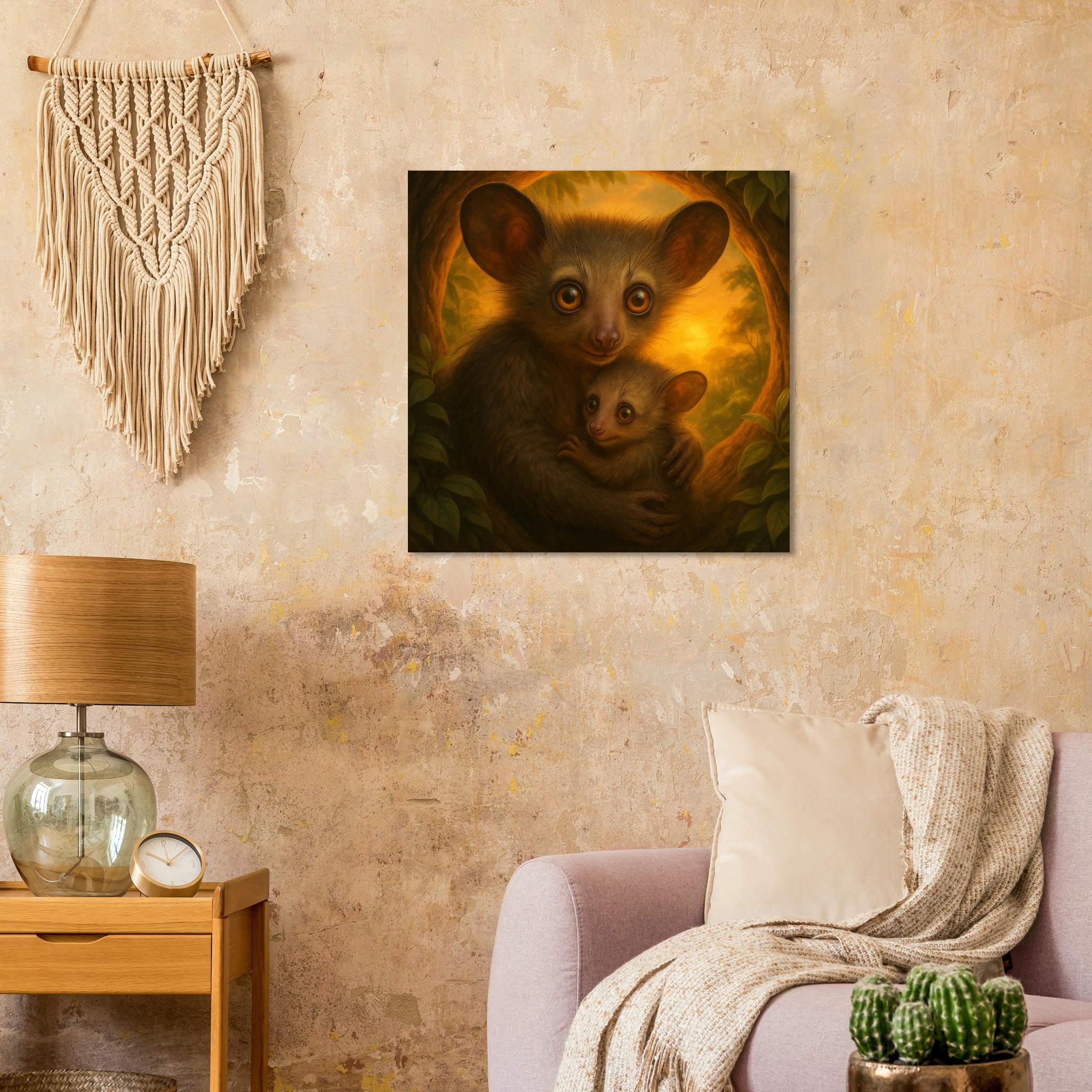 classic semi glossy paper poster aye aye mother and baby 3b643dff-7b73-4b15-bce1-af0693d37d02