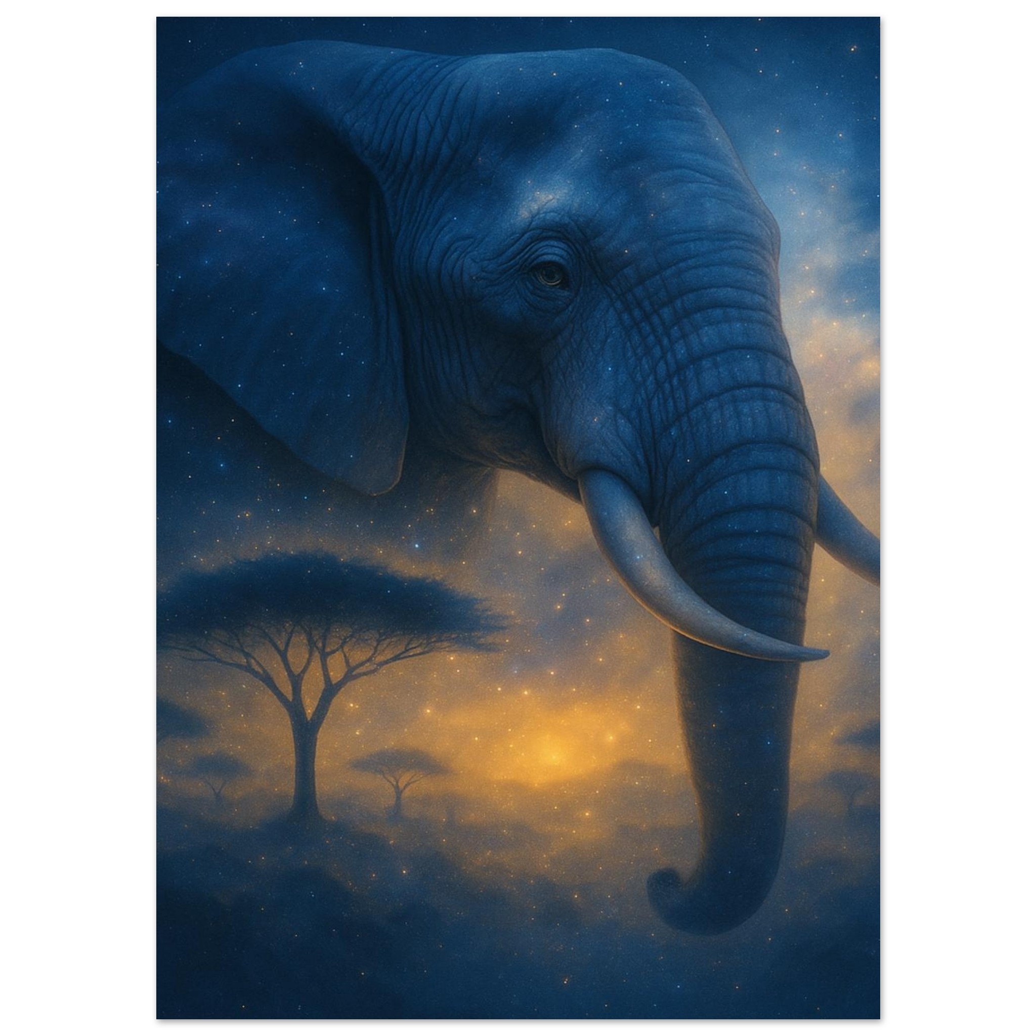 classic semi glossy paper poster, majestic elephant 3f61d47c-b3f8-47d8-b3f2-090aa1db511f