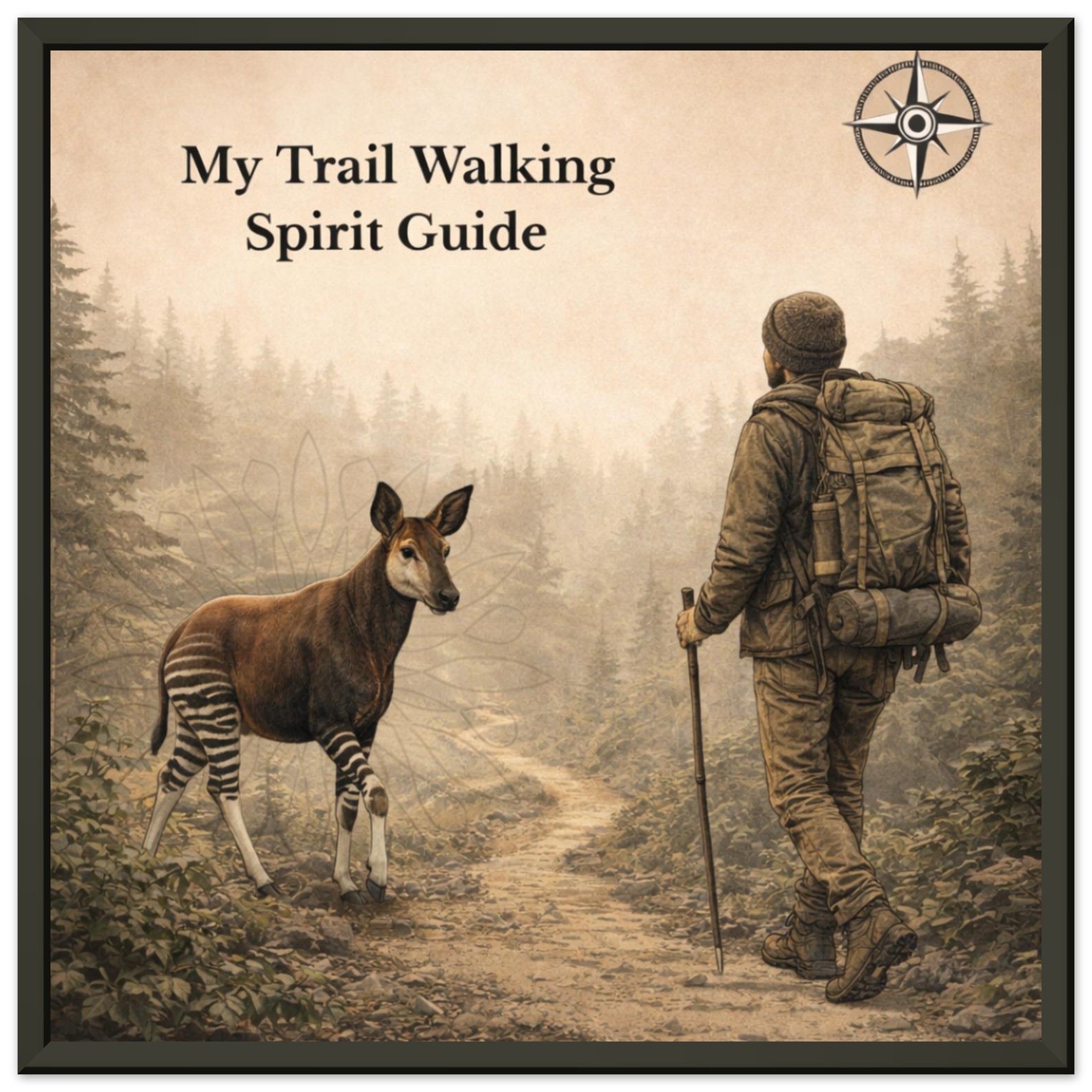 classic semi glossy paper metal framed poster trail walking guide 42204211-d78d-4068-a7df-1c8df174bb23