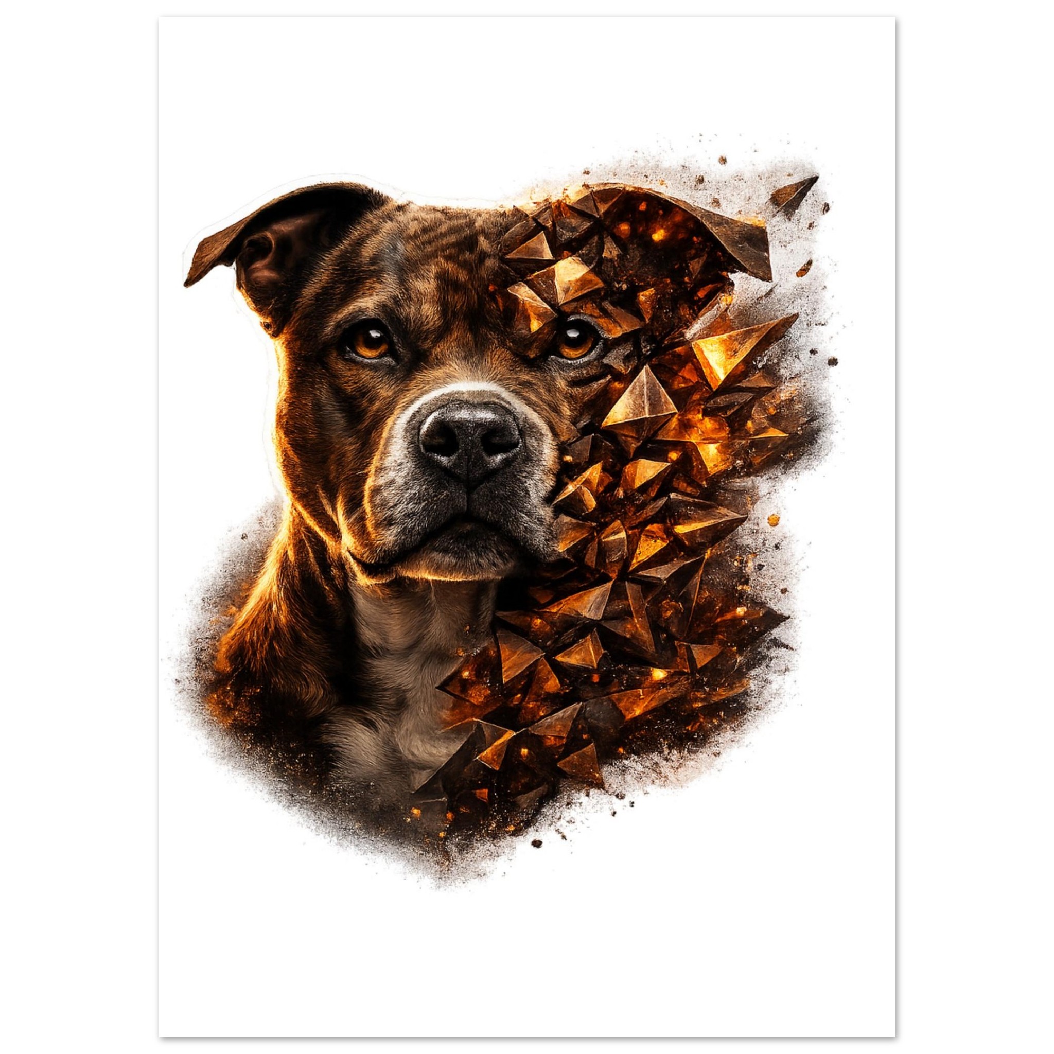 classic semi glossy paper poster staffordshire bull terrier 435dcc97-5122-4c93-98c8-588c462e8e4c