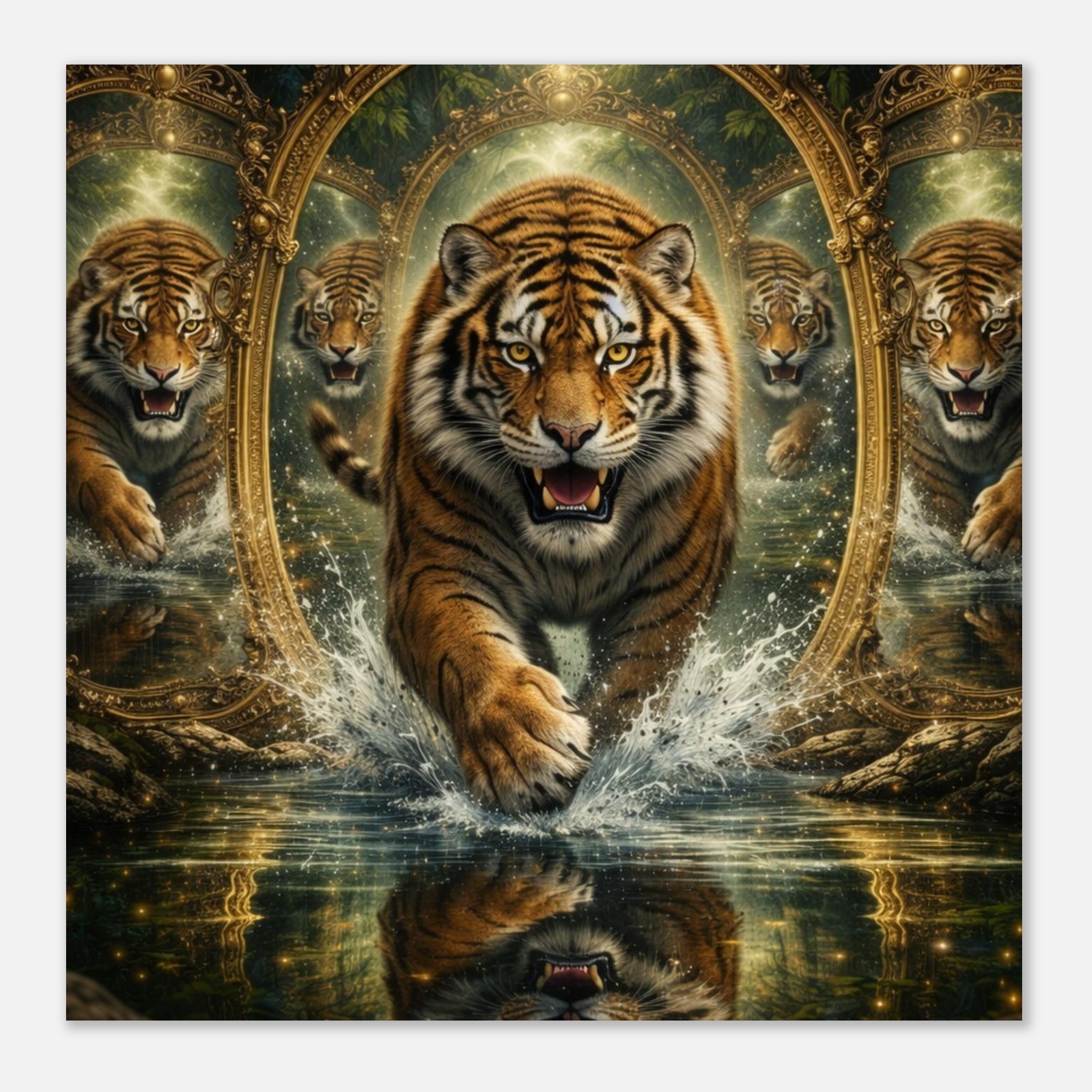 classic semi glossy paper poster tiger reflections 43821ebf-5cb4-42a2-9e94-4d8135b81c87