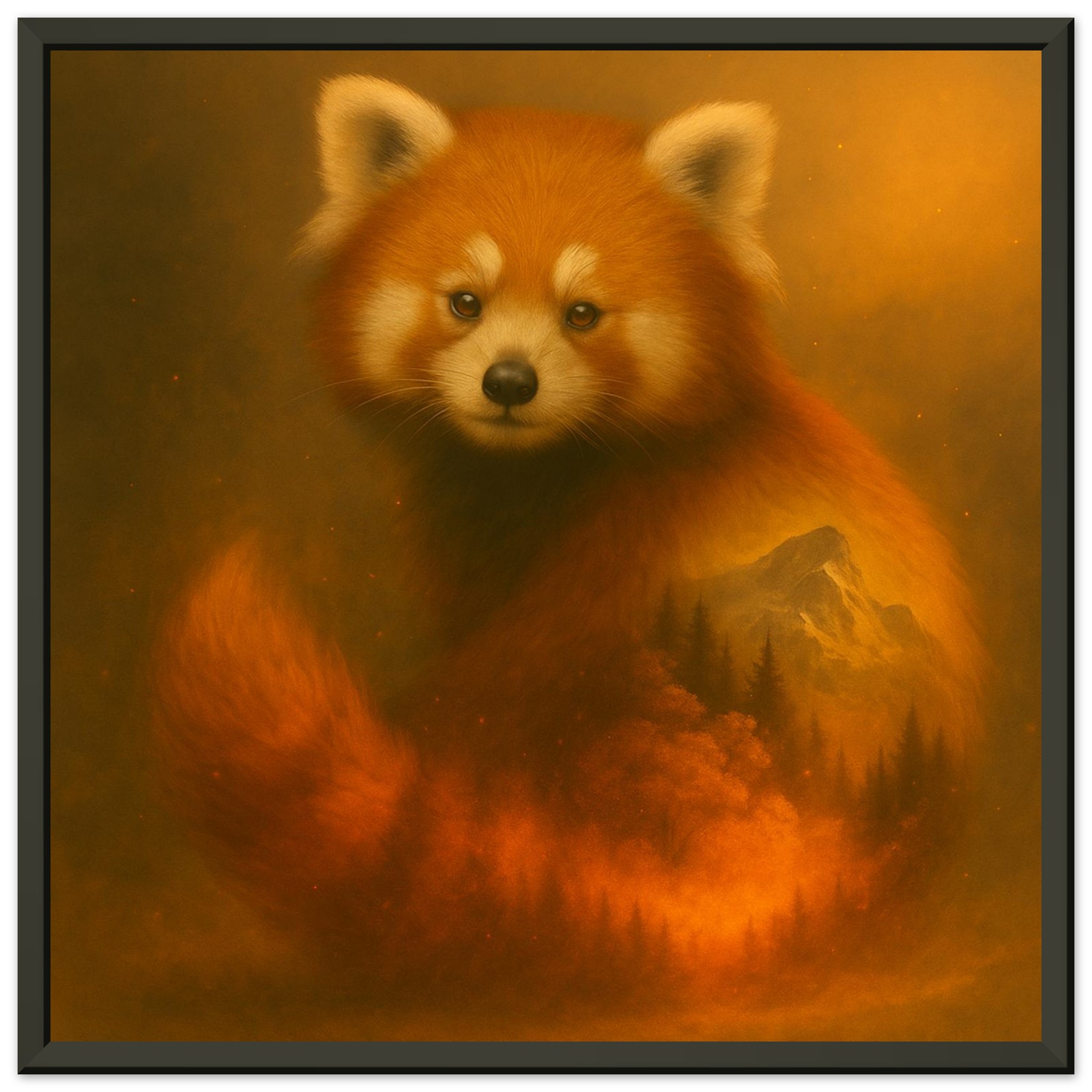 classic semi glossy paper metal framed poster red panda 44ea3606-ecd2-42c1-8a68-9b0851625ea0