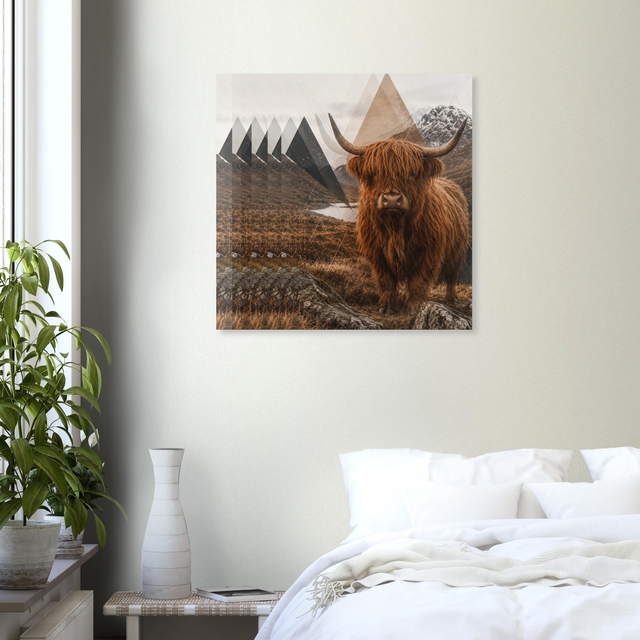 classic semi glossy paper poster highland cow 45828697-3180-45f9-bb8b-6727f04218ed