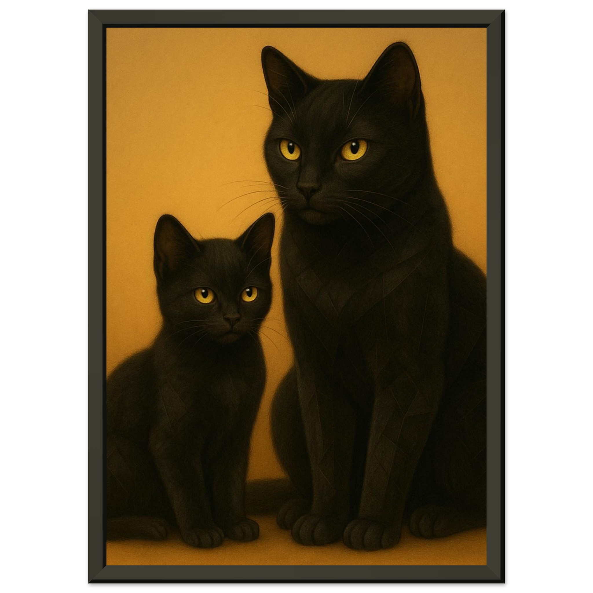 classic semi glossy paper metal framed poster mum and kitten 45deaabe-9be5-4bd2-b8c9-42c0a05a907a