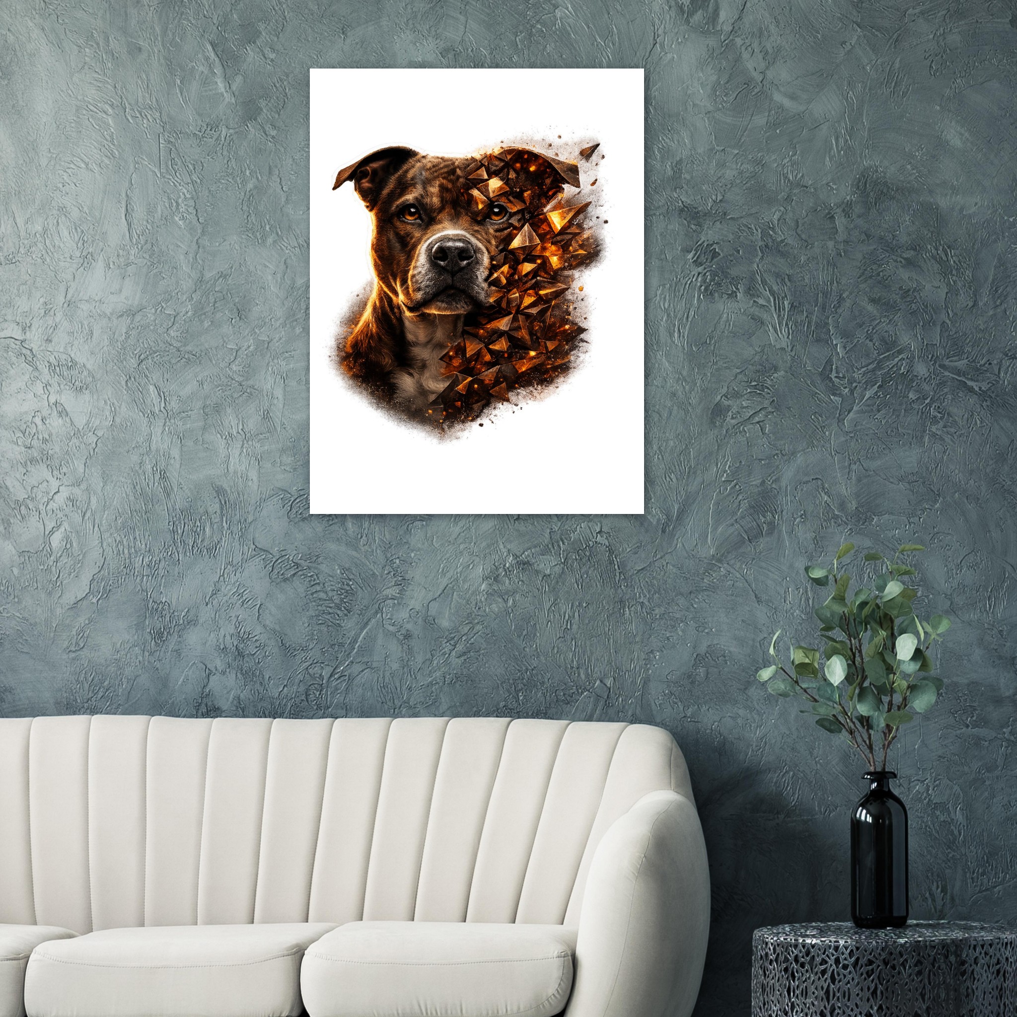 classic semi glossy paper poster staffordshire bull terrier 4704254b-3b4f-4256-bf0d-1a060420f65c