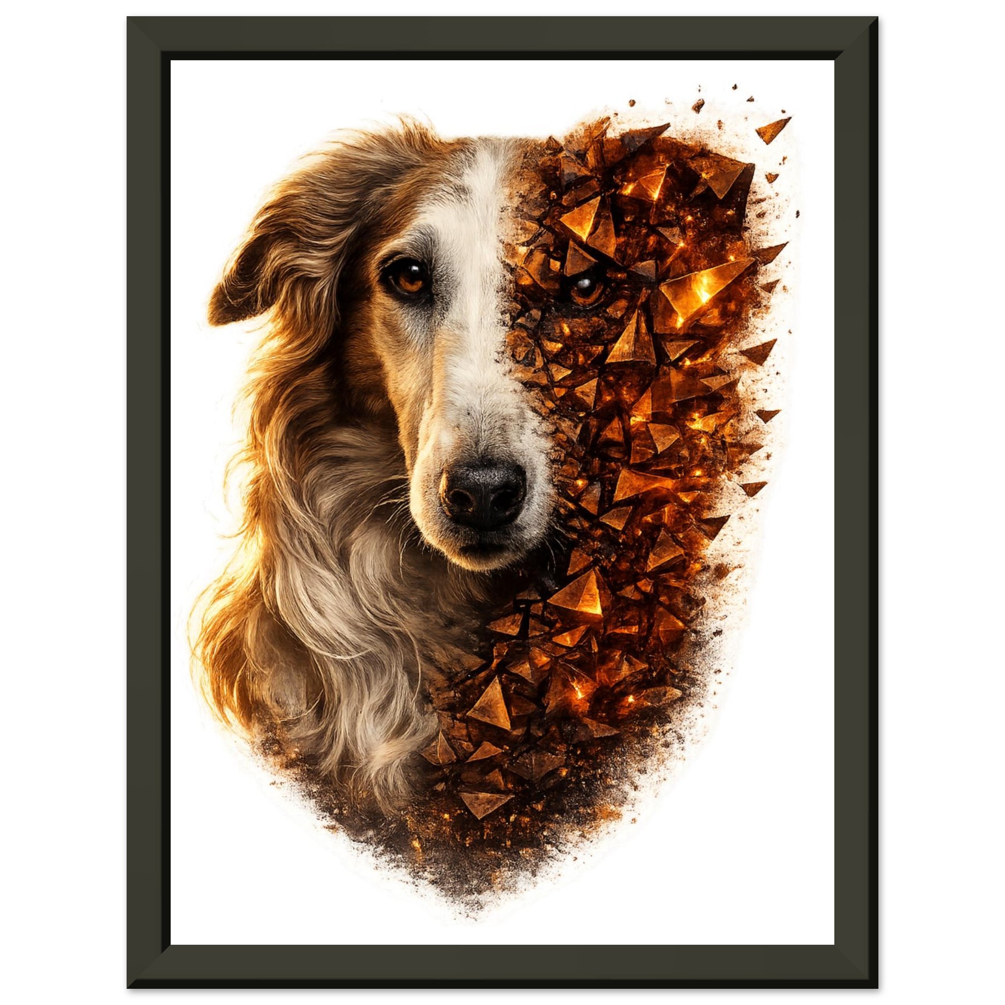 classic semi glossy paper metal framed poster borzoi 47987c5c-213f-41e2-b1ae-46e5b7b54b9b
