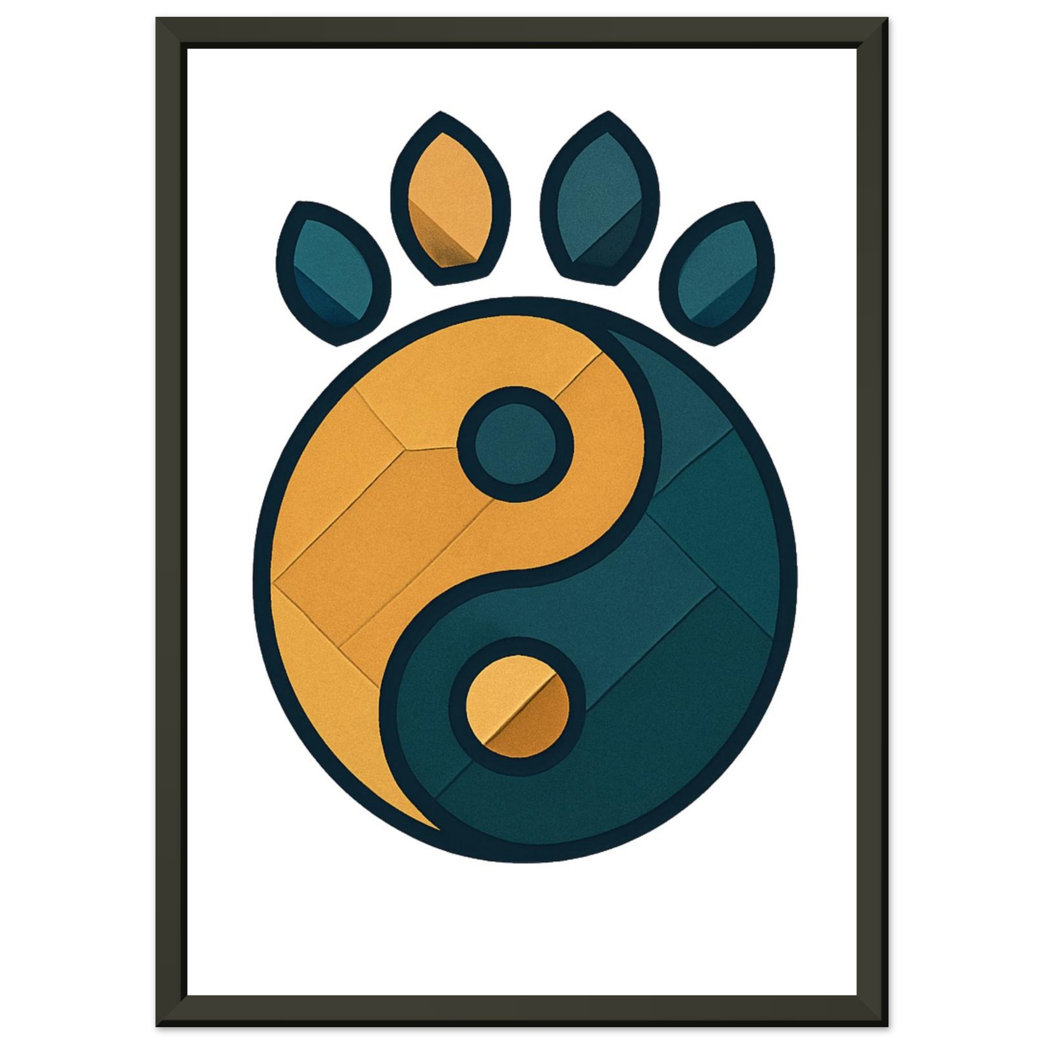 classic semi glossy paper metal framed poster yin and yang 48578dce-2a4c-42be-95f6-ee10db2faadf
