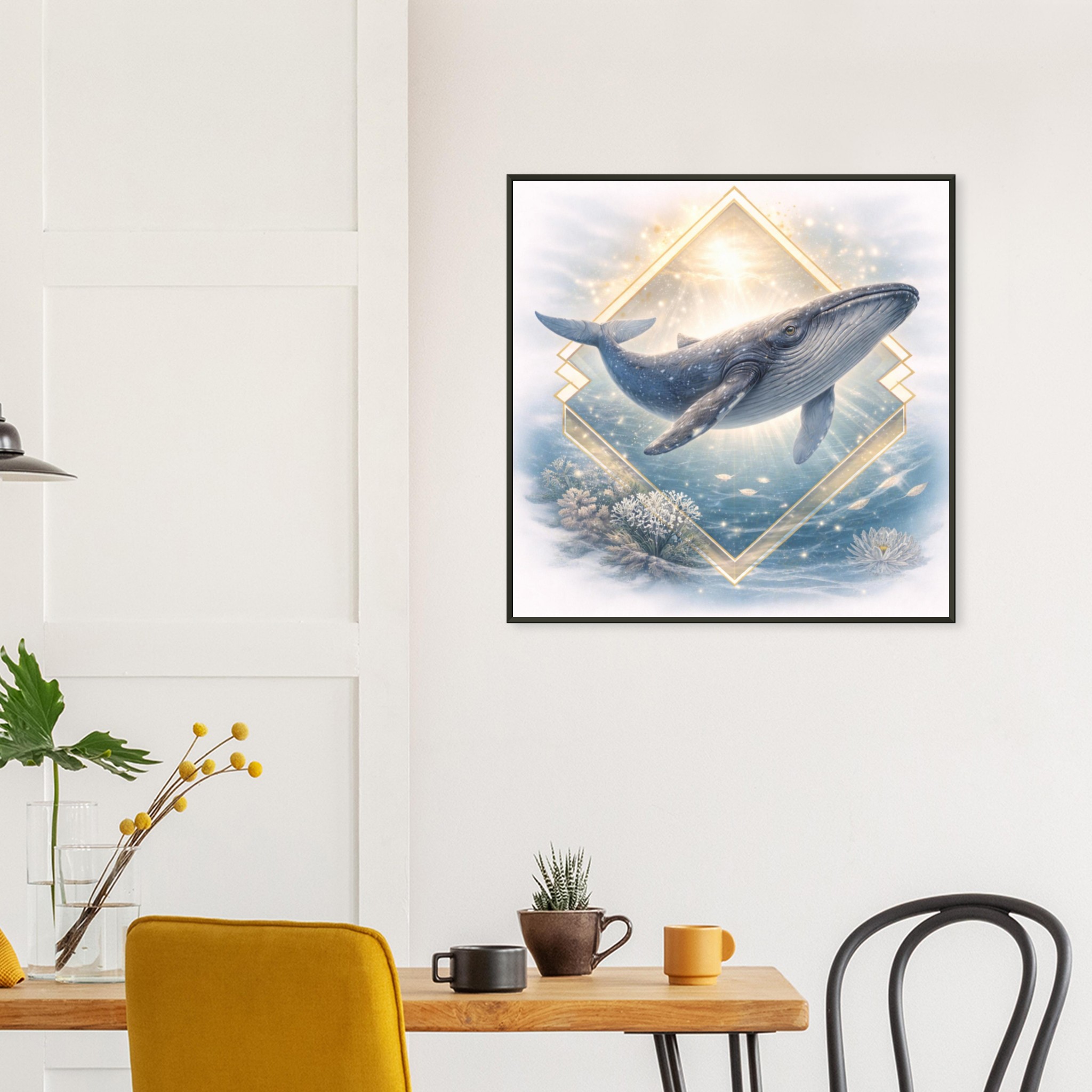 classic semi glossy paper metal framed poster whale art 48ce322f-f31d-4a99-88b6-01bd3dcc5459