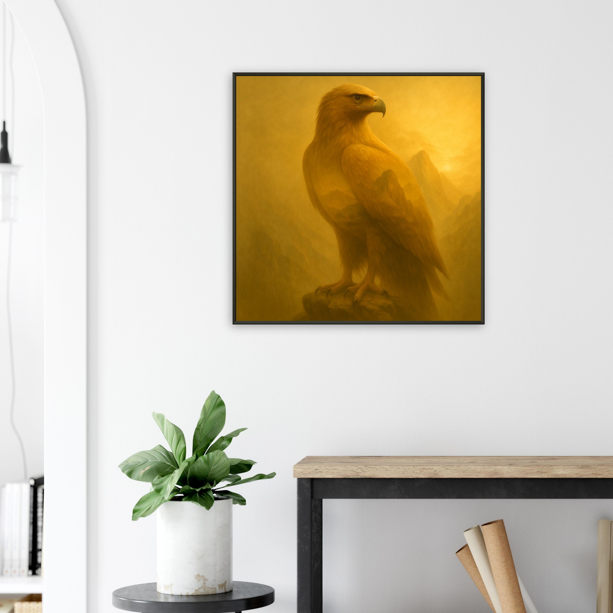 classic semi glossy paper metal framed poster golden eagle 49b3a4d3-1e7f-4813-a789-0d5c476d31a2
