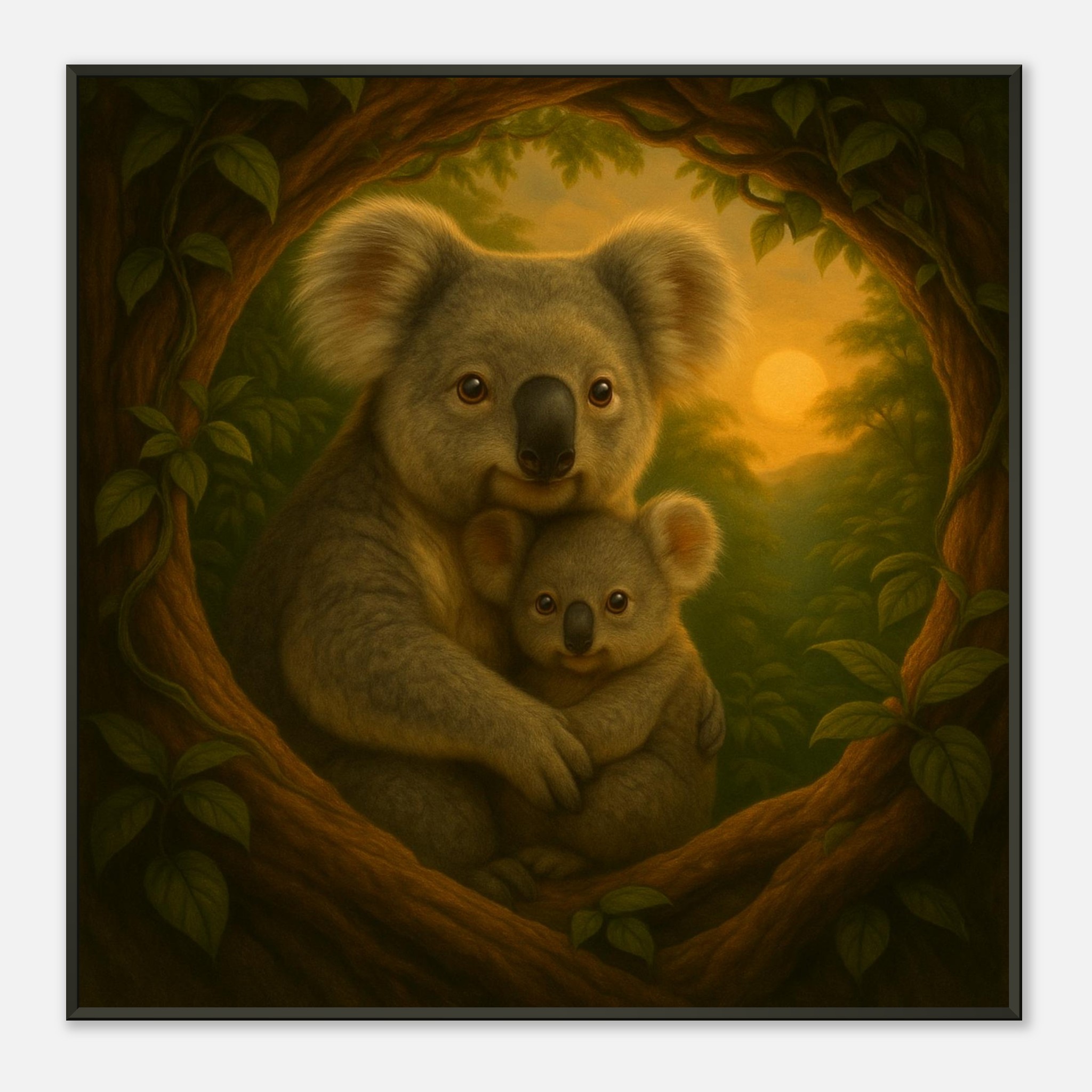 classic semi glossy paper metal framed poster koala mum and joey 49d8913c-abc2-445c-954b-64d3ca2f5ef6