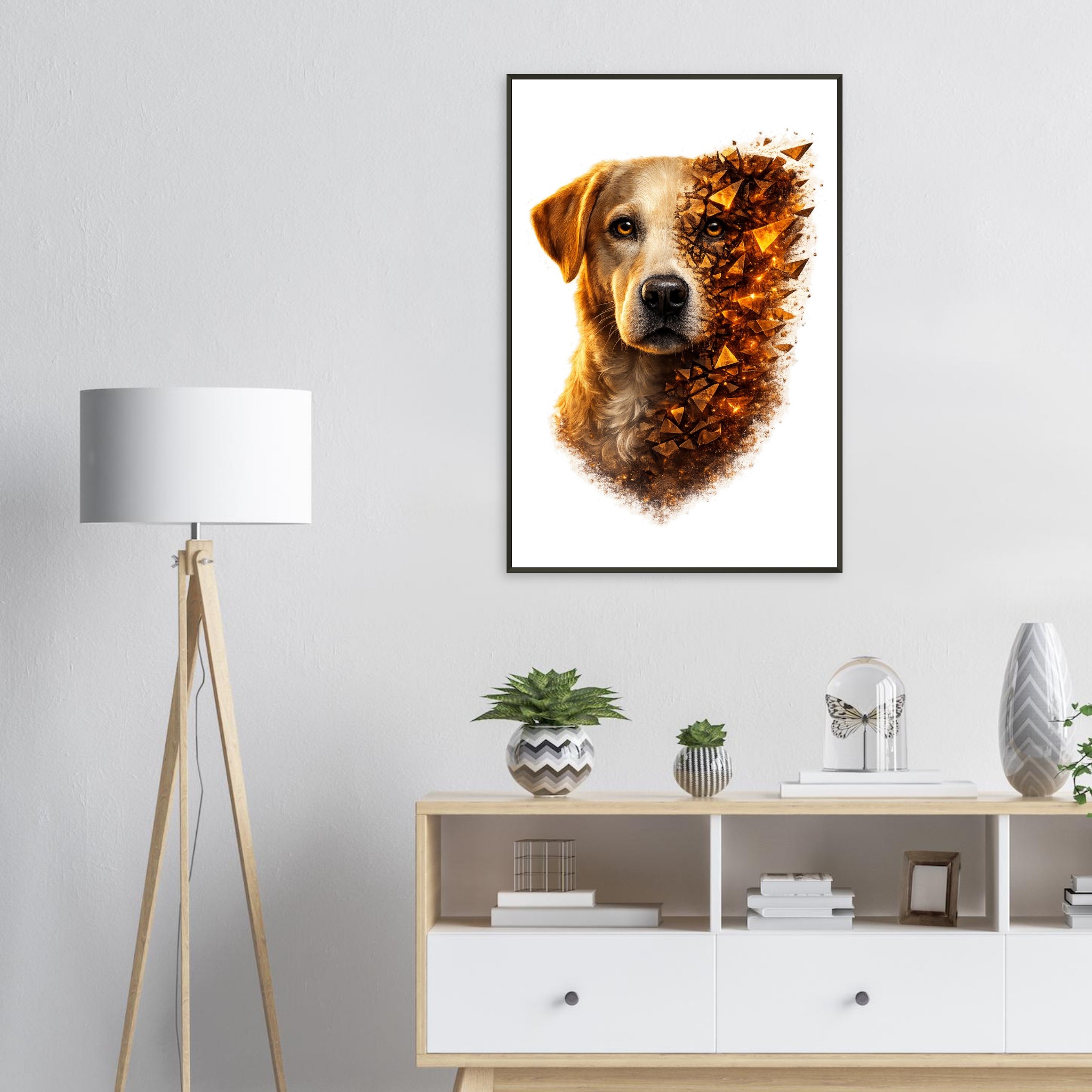 classic semi glossy paper metal framed poster labrador 4a231082-3a7a-440d-87a1-69f012685d4d