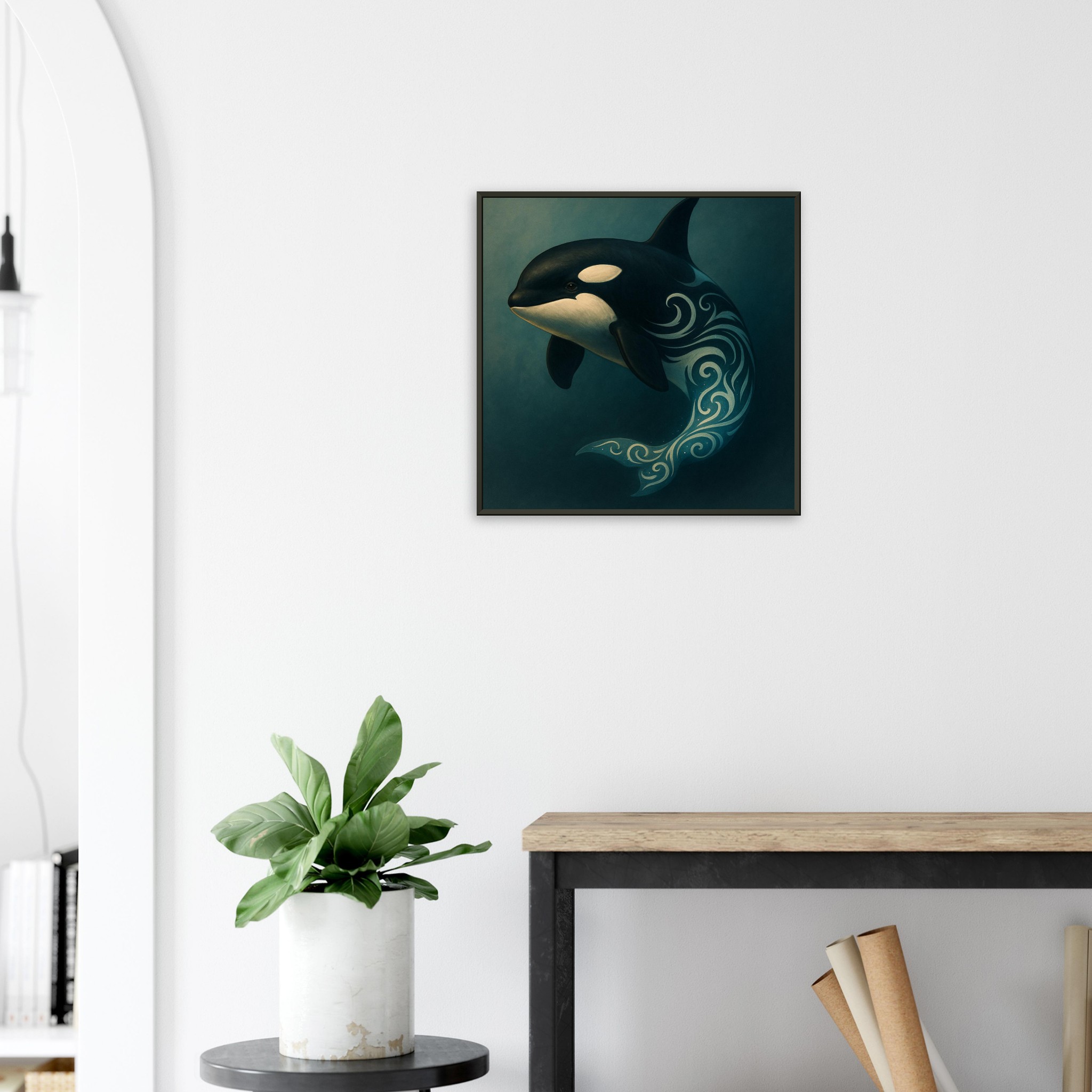 classic semi glossy paper metal framed poster orca 4ad4f148-9793-4c3d-a27e-10985ced3f6b