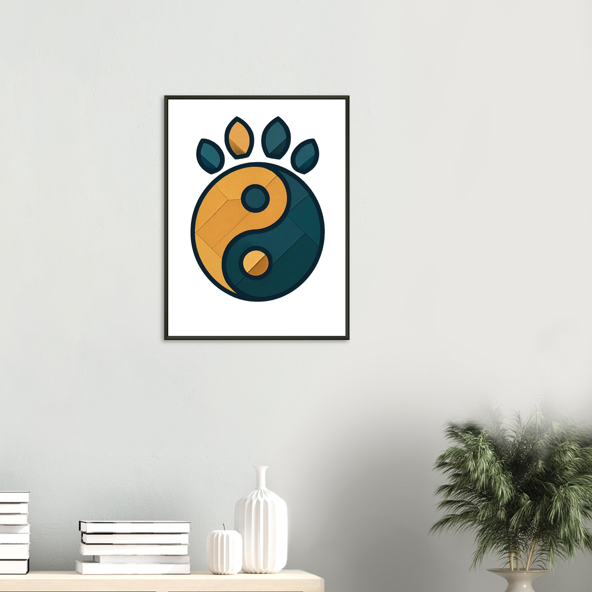 classic semi glossy paper metal framed poster yin and yang 4cd32e37-f1dc-4cfa-a051-73f52e855322
