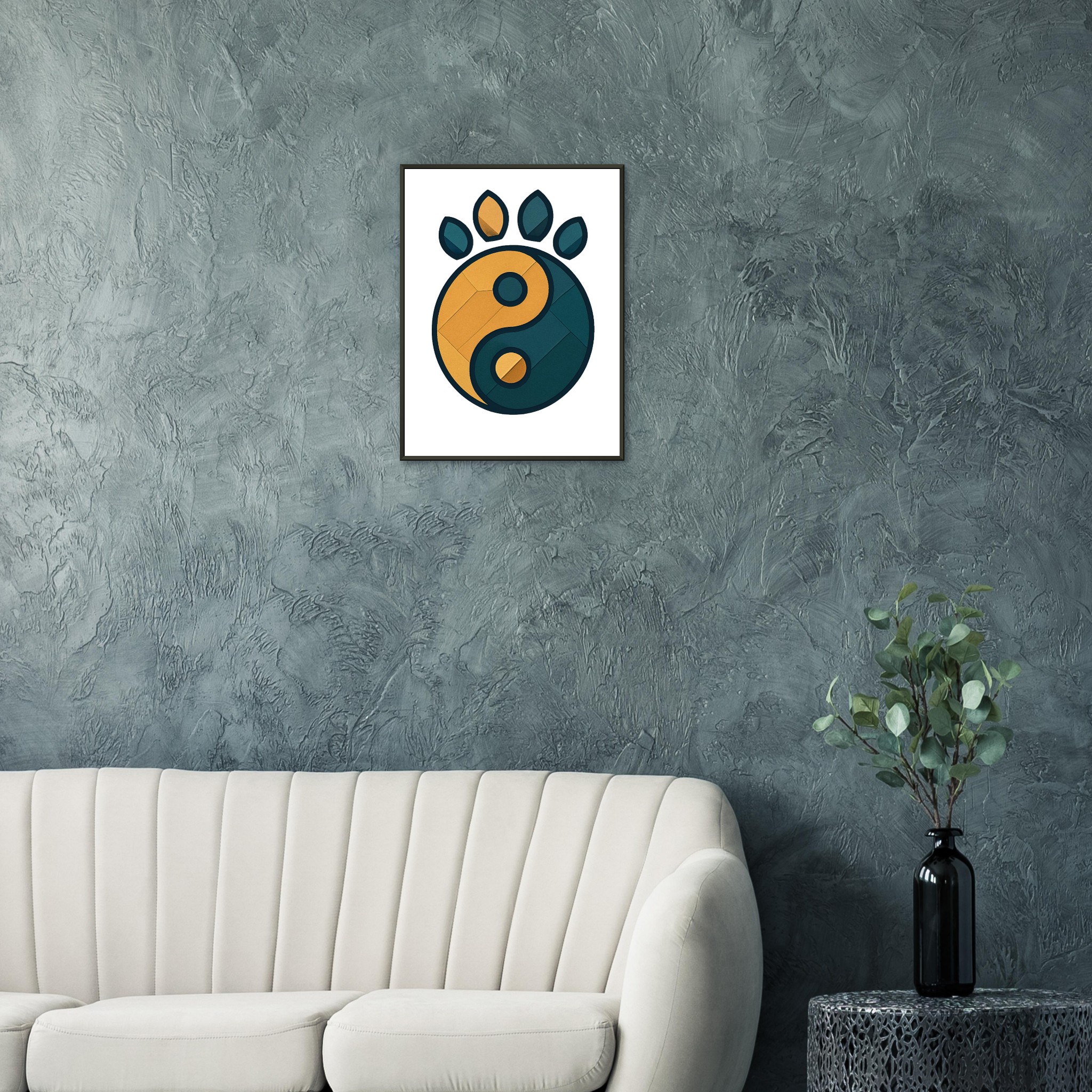 classic semi glossy paper metal framed poster yin and yang 4d6a0540-8cdd-46c9-9cdf-bc08dbe8f57c
