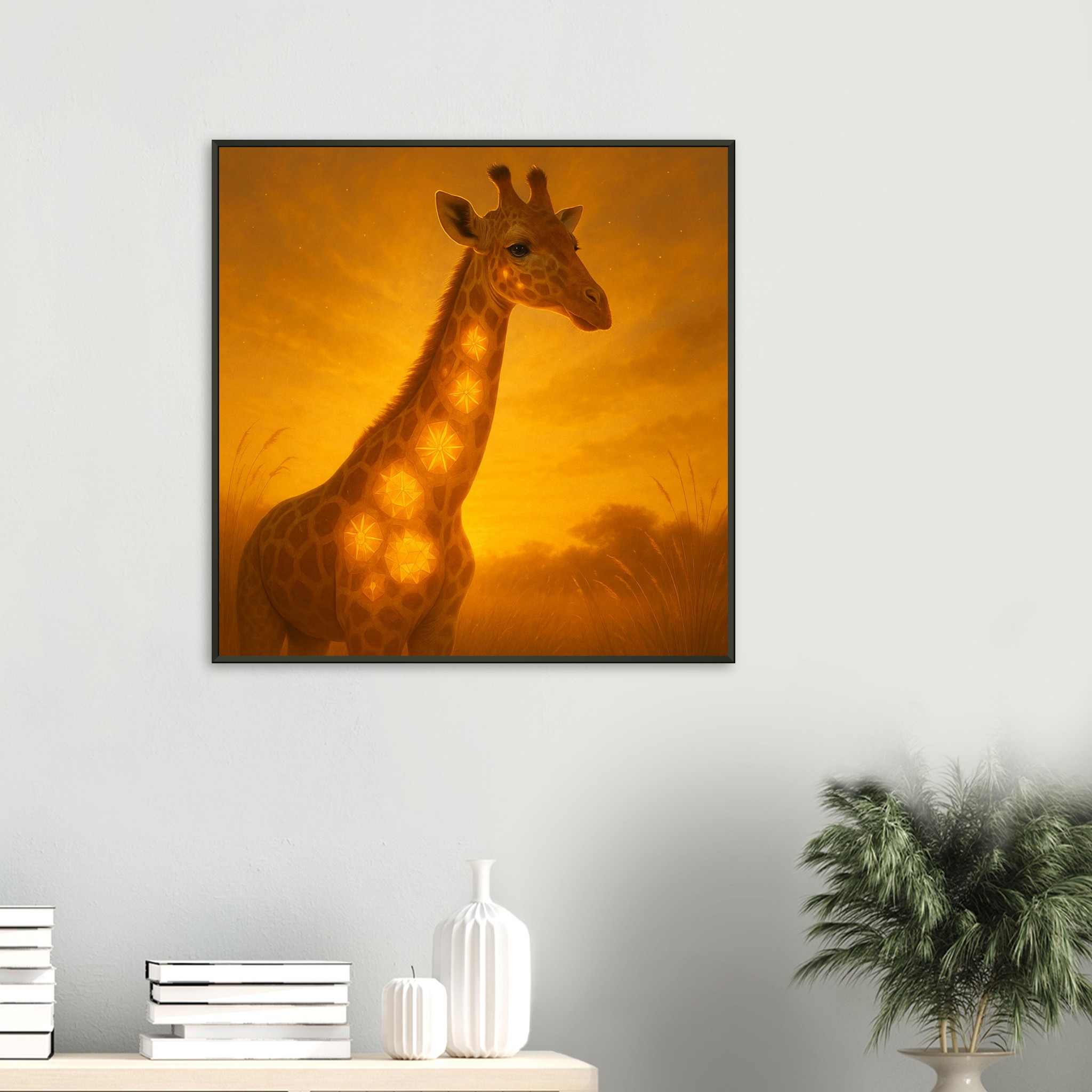 classic semi glossy paper metal framed poster giraffe 5083a141-ba48-43a6-9015-b0a9862e5503