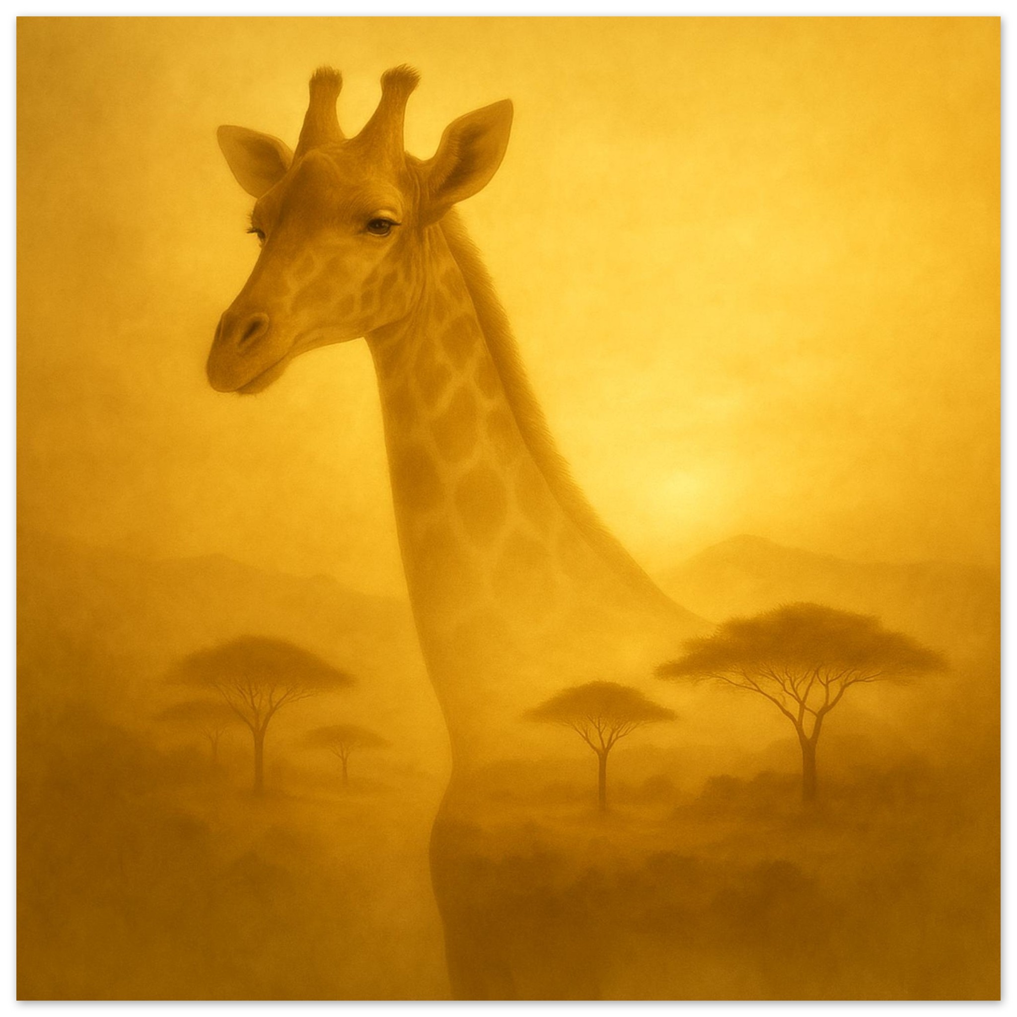 classic semi glossy paper poster giraffe 516b90bb-32c4-4275-bbc2-69799c8257d2