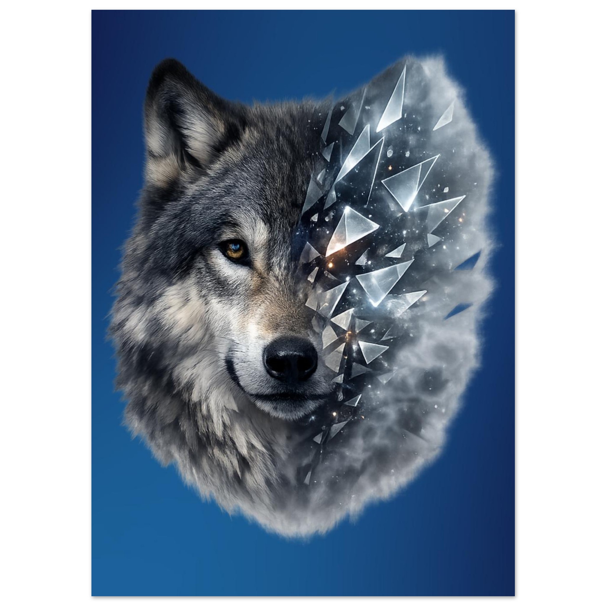 classic semi glossy paper poster wolf 51a764b4-1ea1-41ef-acca-e953d69a60ef