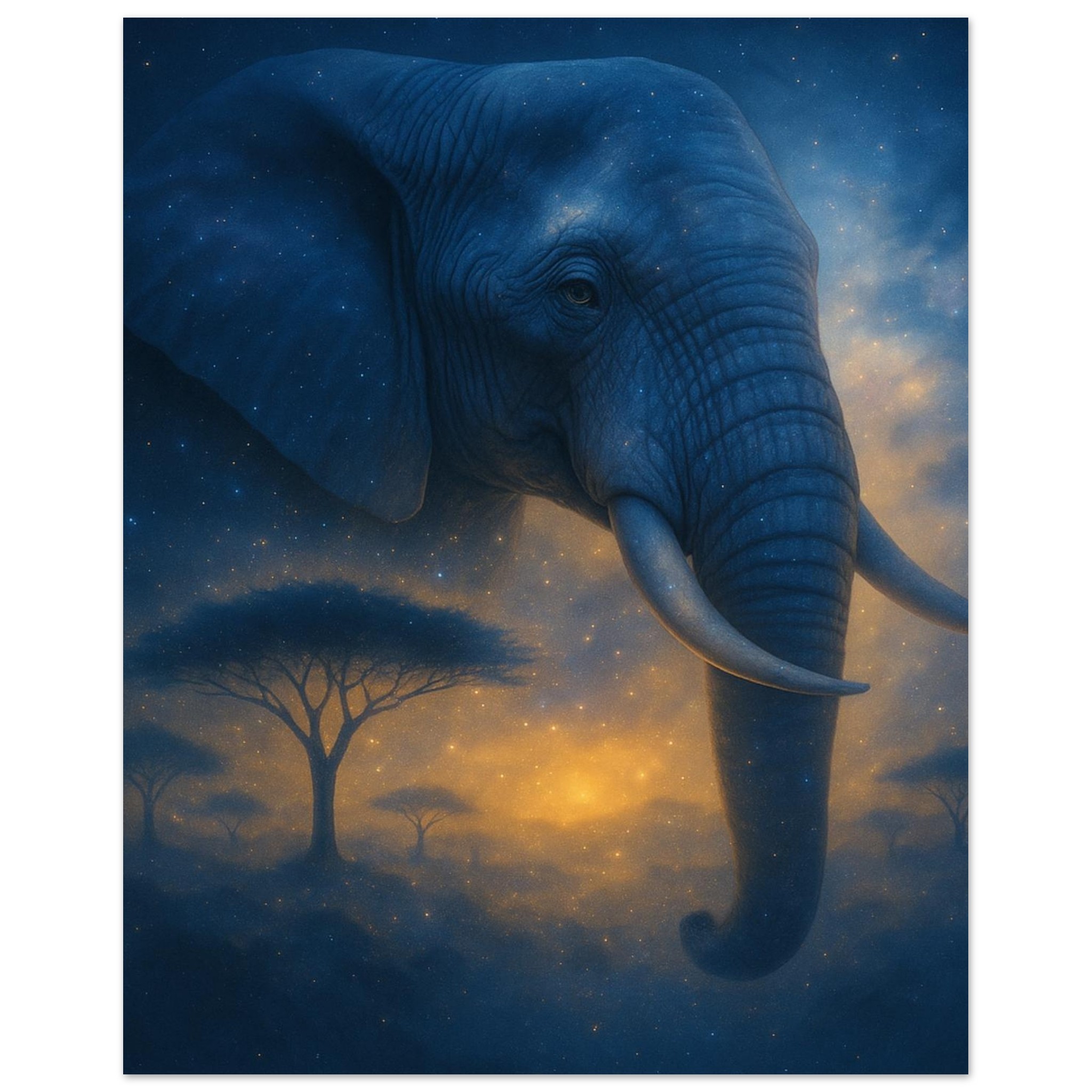 classic semi glossy paper poster, majestic elephant 52f8fd73-1c23-4088-b09a-404146ee0997