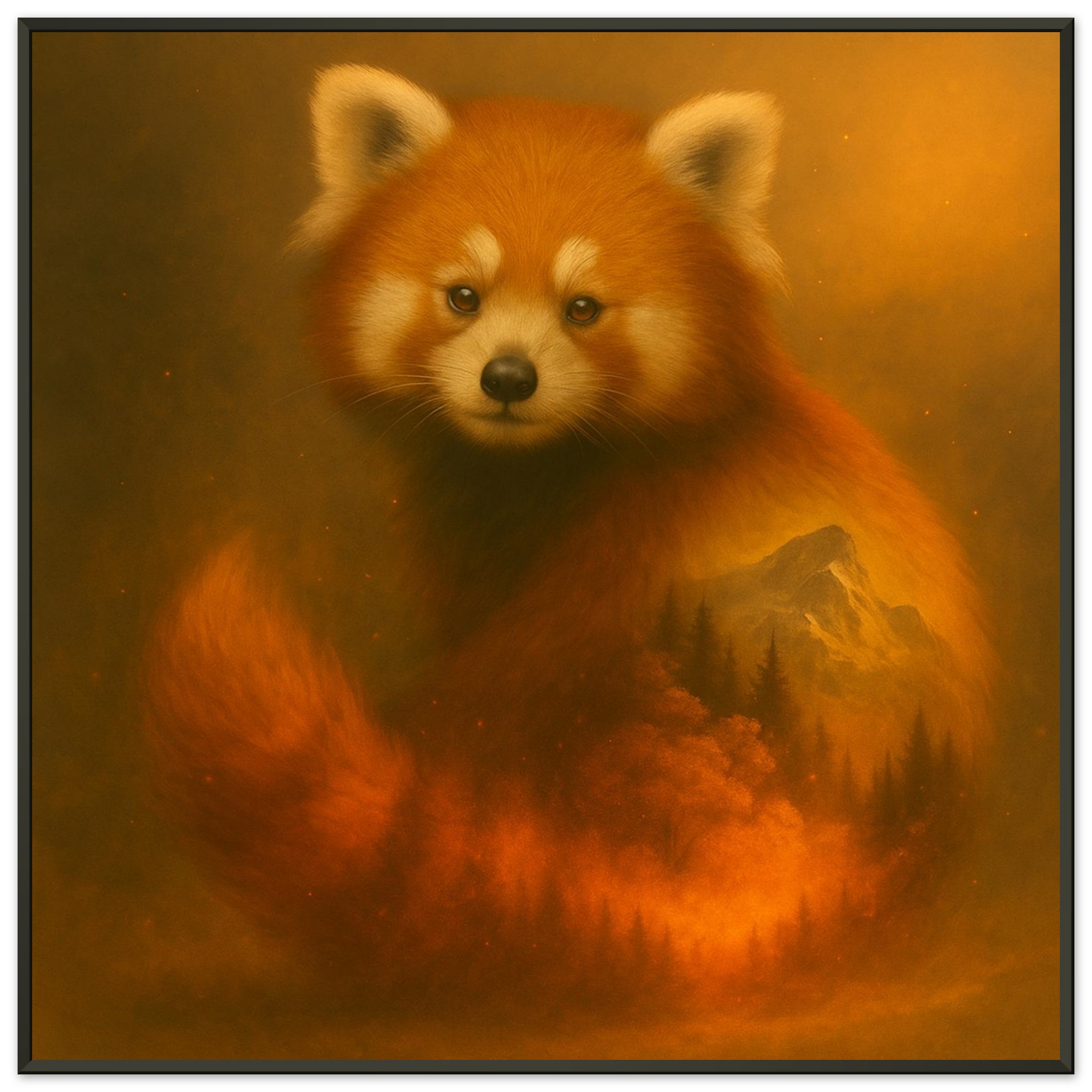 classic semi glossy paper metal framed poster red panda 53be5f79-8432-4847-8dc1-bd1af58fc155