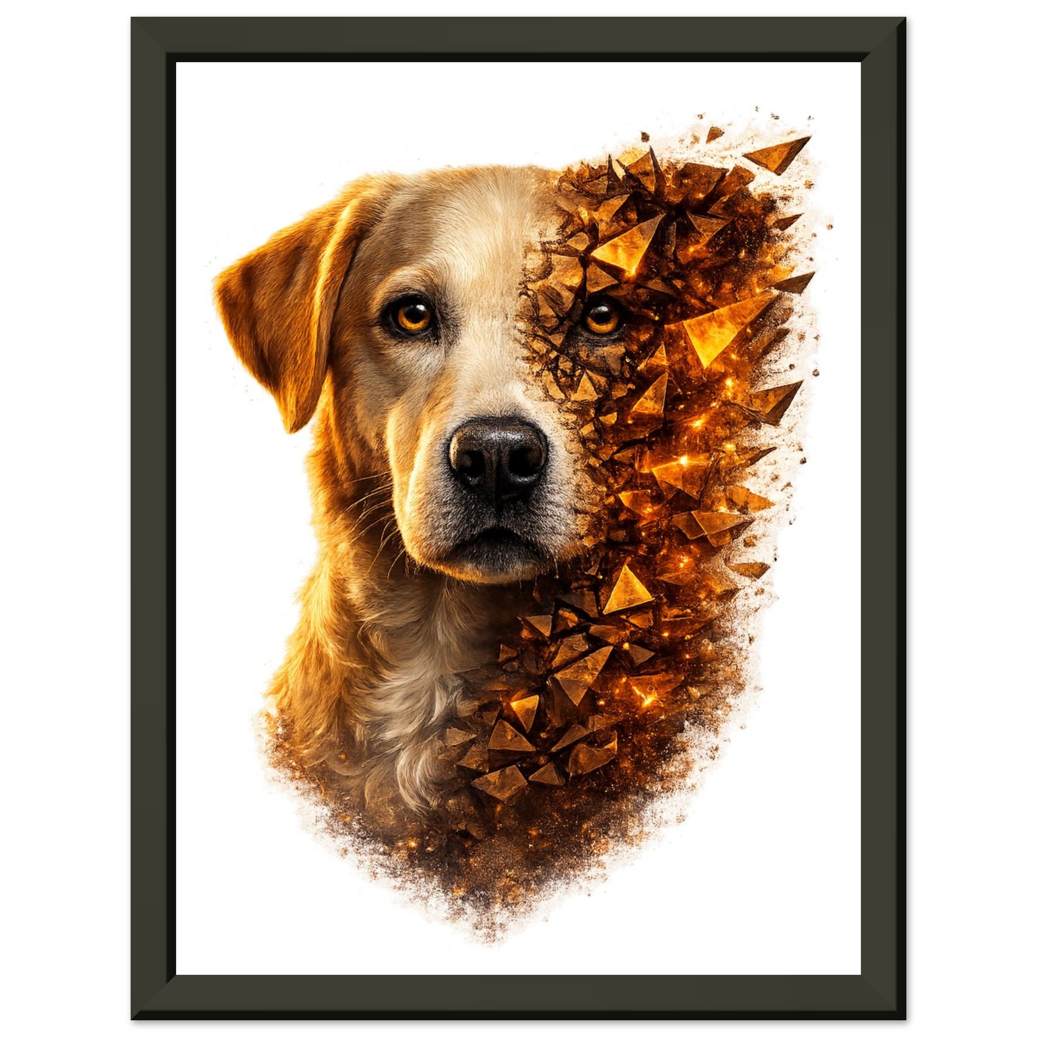 classic semi glossy paper metal framed poster labrador 55e01520-ea0a-402c-9506-a7806f13adff