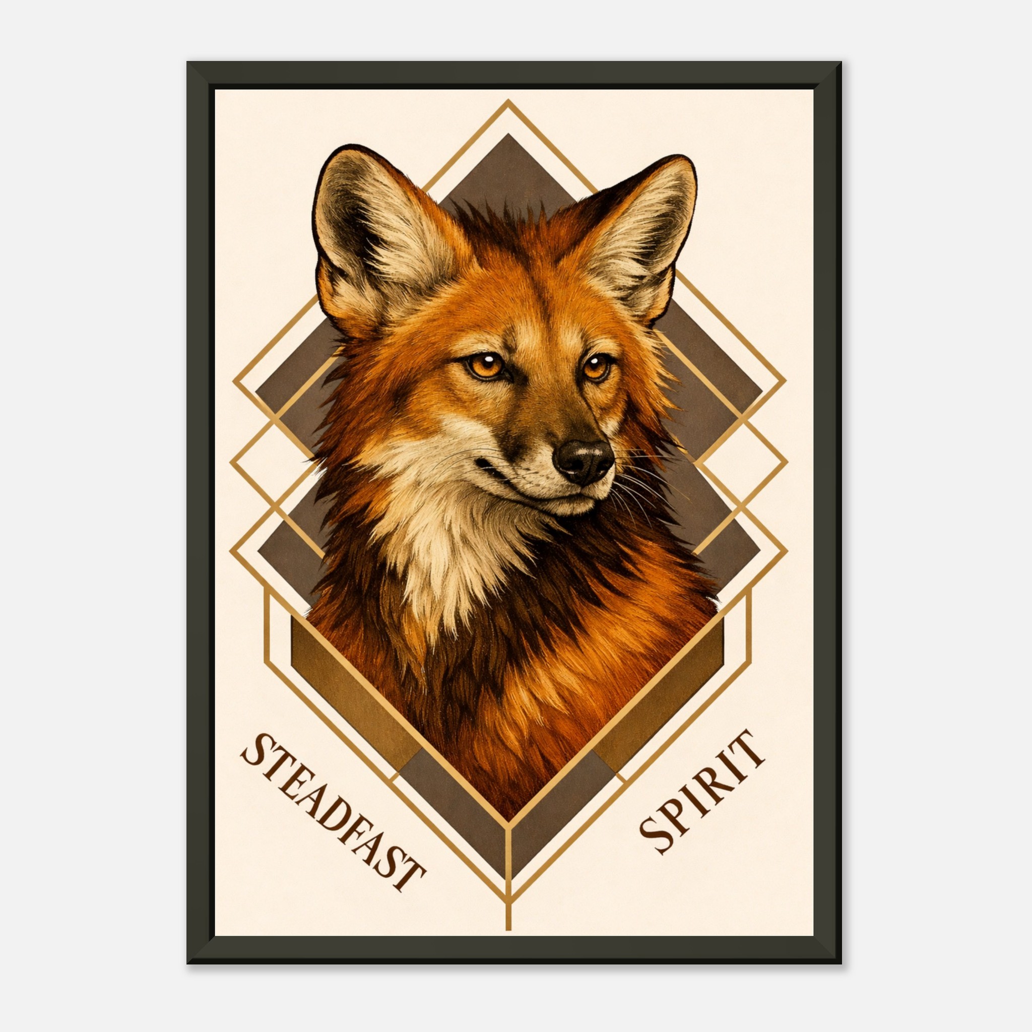 classic semi glossy paper metal framed poster maned wolf 56947eea-b871-4856-8b9f-7bbb0492a3cf