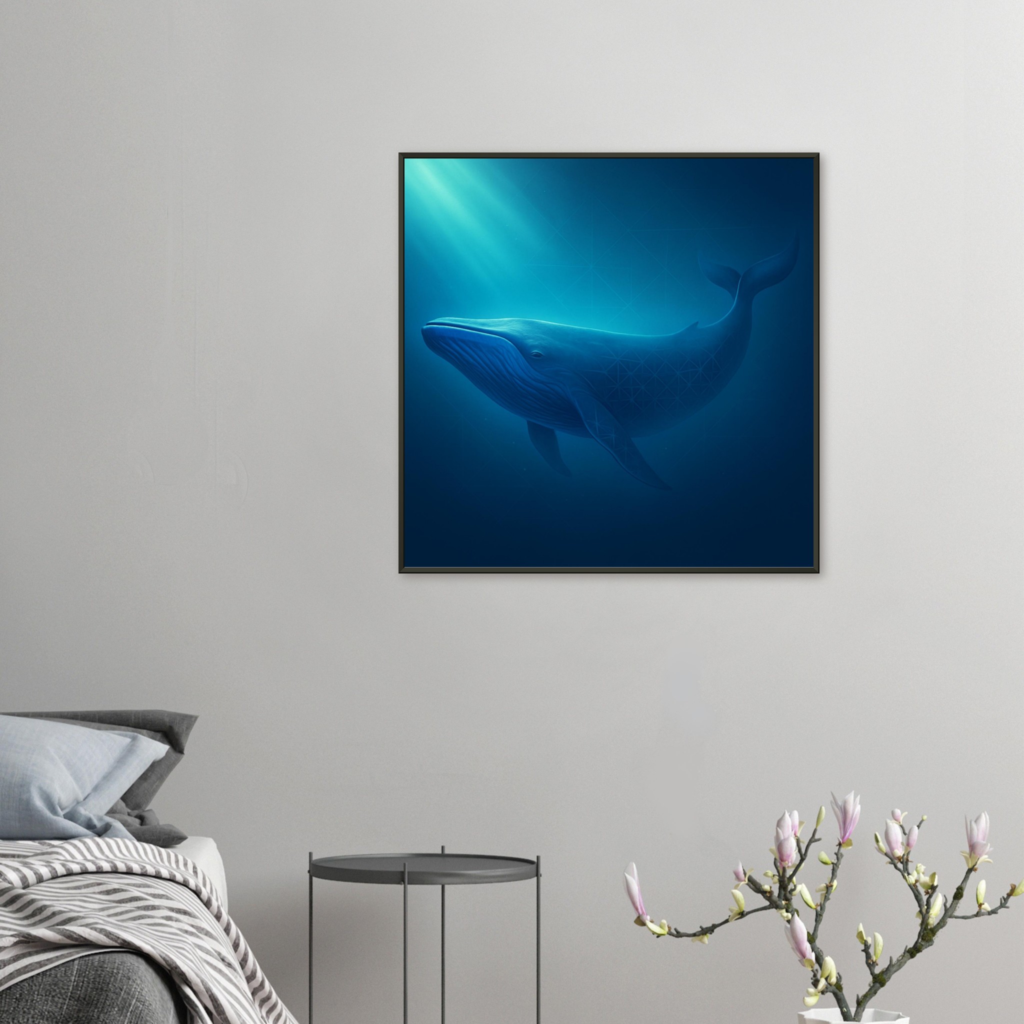 classic semi glossy paper metal framed poster humpback whale 5a05c8c7-1b00-406d-b1f5-0b5b98573c14