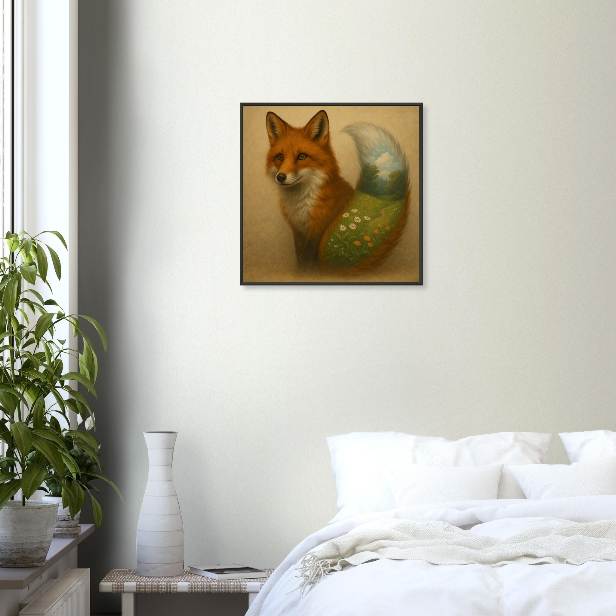 classic semi glossy paper metal framed poster botanical fox 5aa8274a-abb2-4c94-b03c-896d44c4d1c3
