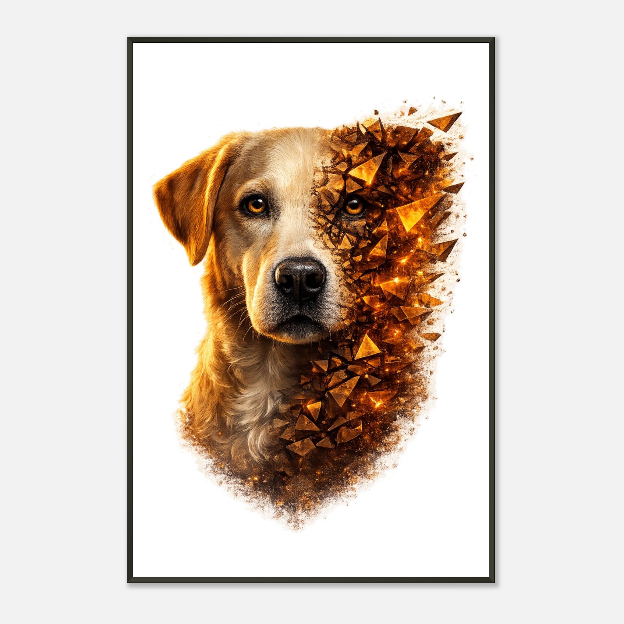 classic semi glossy paper metal framed poster labrador 6236f074-df07-4714-810f-54bcb23aa927