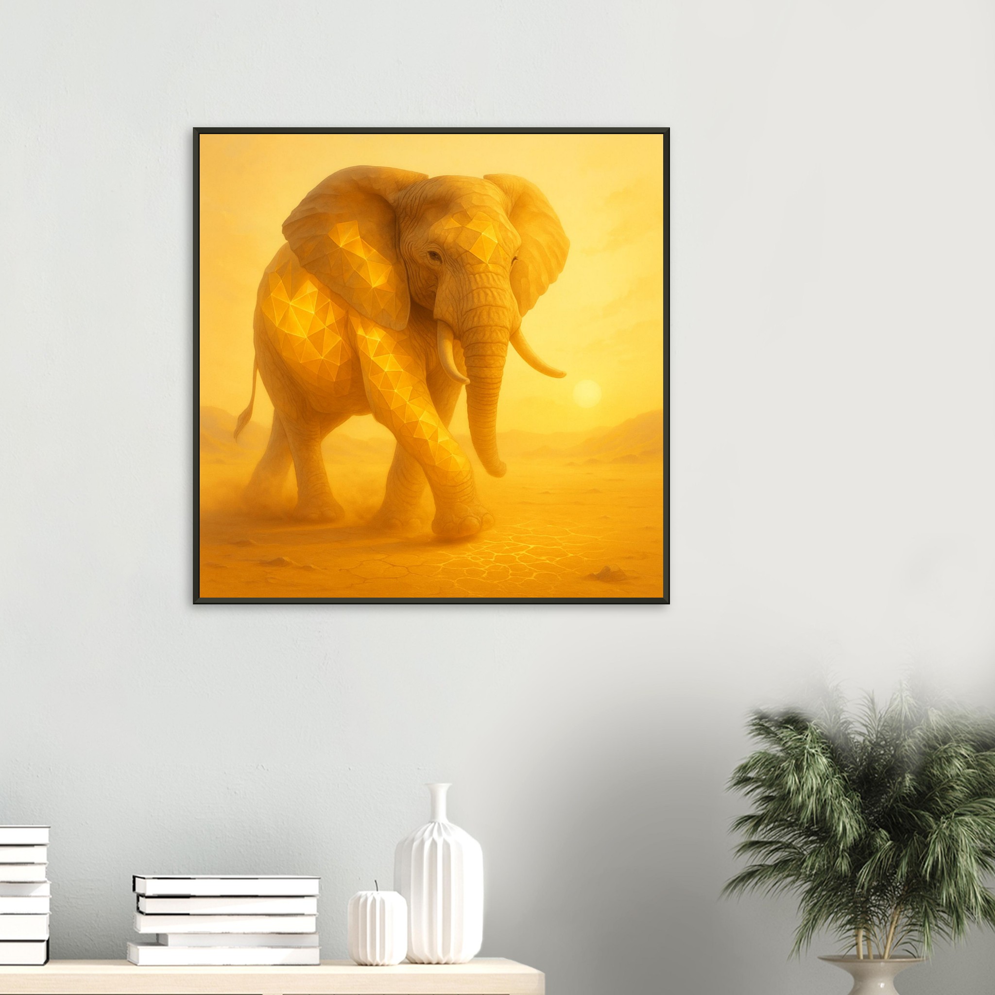 classic semi glossy paper metal framed poster african elephant 627976b1-216f-41c2-9ee8-f4eb31c1163d
